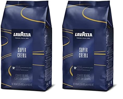 Lavazza Super Crema Whole Bean Coffee, Medium Espresso Roast, Arabica and Robusta Blend, 2.2 lb Bag, Package May Vary (Pack of 1)