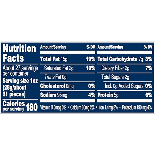 PLANTERS Deluxe Salted Mixed Nuts, Roasted Cashews, Almonds, Pecans, Pistachios, and Hazelnuts, Party Snacks, Plant-Based Protein, Quick Snack for Adults, After School Snack, 34oz Container