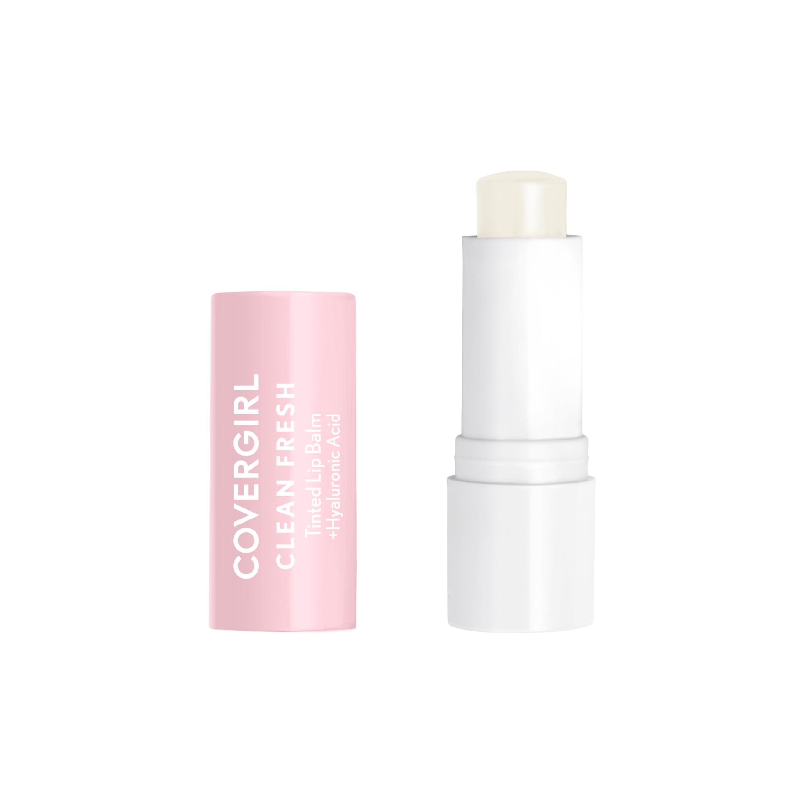 CoverGirl Clean Fresh Tinted Lip Balm, Vegan Formula, Hydrating, Natural Finish, Cherry-Ish You, 1 Count