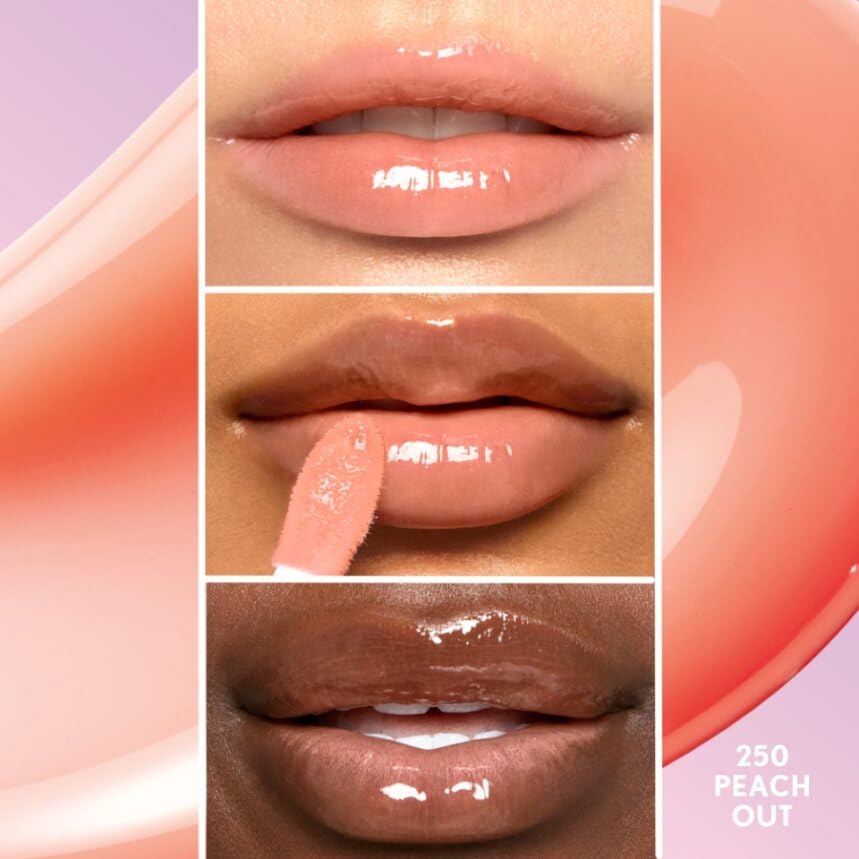 COVERGIRL Clean Fresh Yummy Lip Gloss, Sheer, Natural Scents, Vegan Formula - 300 Acai You Later, 0.33 fl oz