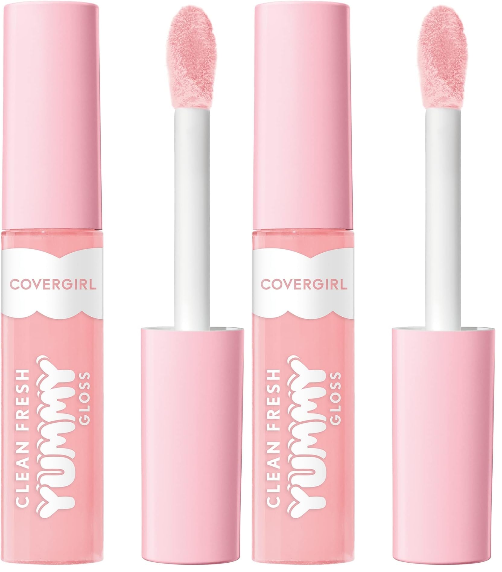 COVERGIRL Clean Fresh Yummy Lip Gloss, Sheer, Natural Scents, Vegan Formula - 300 Acai You Later, 0.33 fl oz