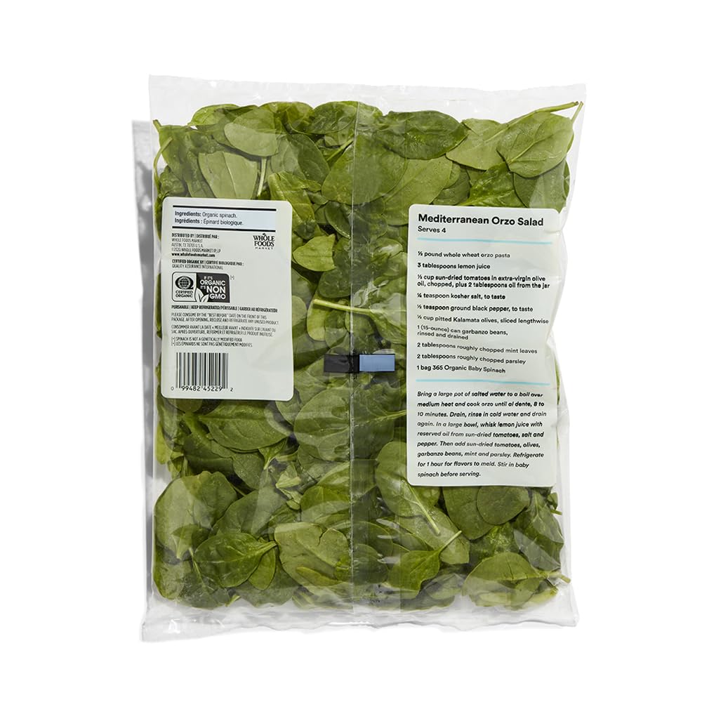 365 by Whole Foods Market, Organic Baby Spinach, 5 oz