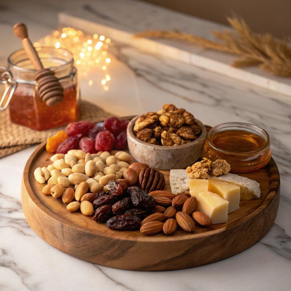 PLANTERS Deluxe Salted Mixed Nuts, Roasted Cashews, Almonds, Pecans, Pistachios, and Hazelnuts, Party Snacks, Plant-Based Protein, Quick Snack for Adults, After School Snack, 34oz Container