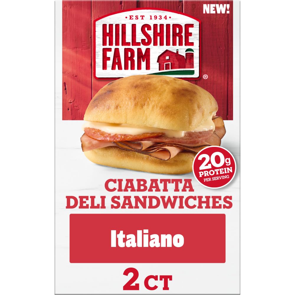 Hillshire Farm Italiano Ciabatta Deli Sandwiches, 10.1 Oz (2 Count)