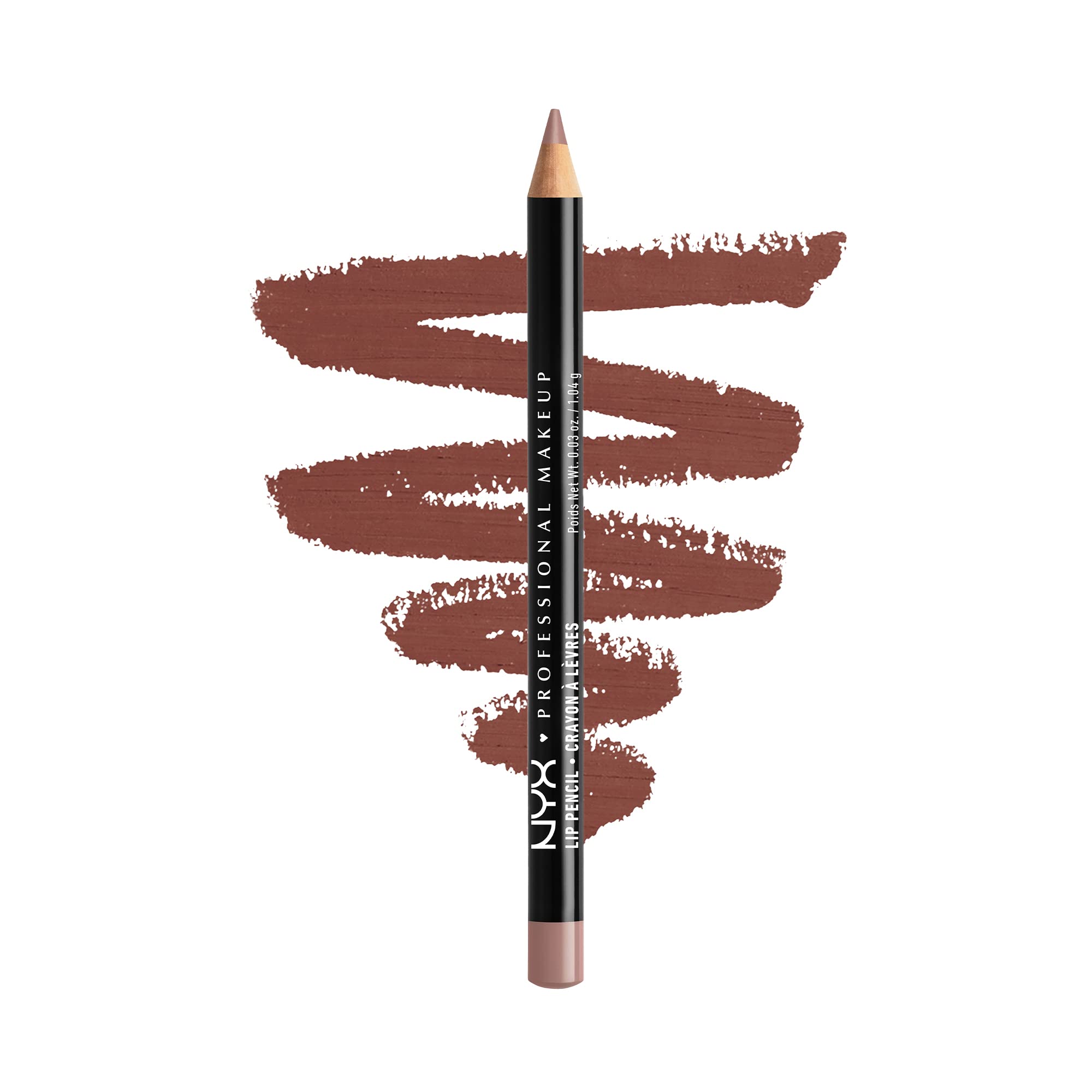 NYX PROFESSIONAL MAKEUP Slim Lip Pencil, Long-Lasting Creamy Lip Liner - Espresso