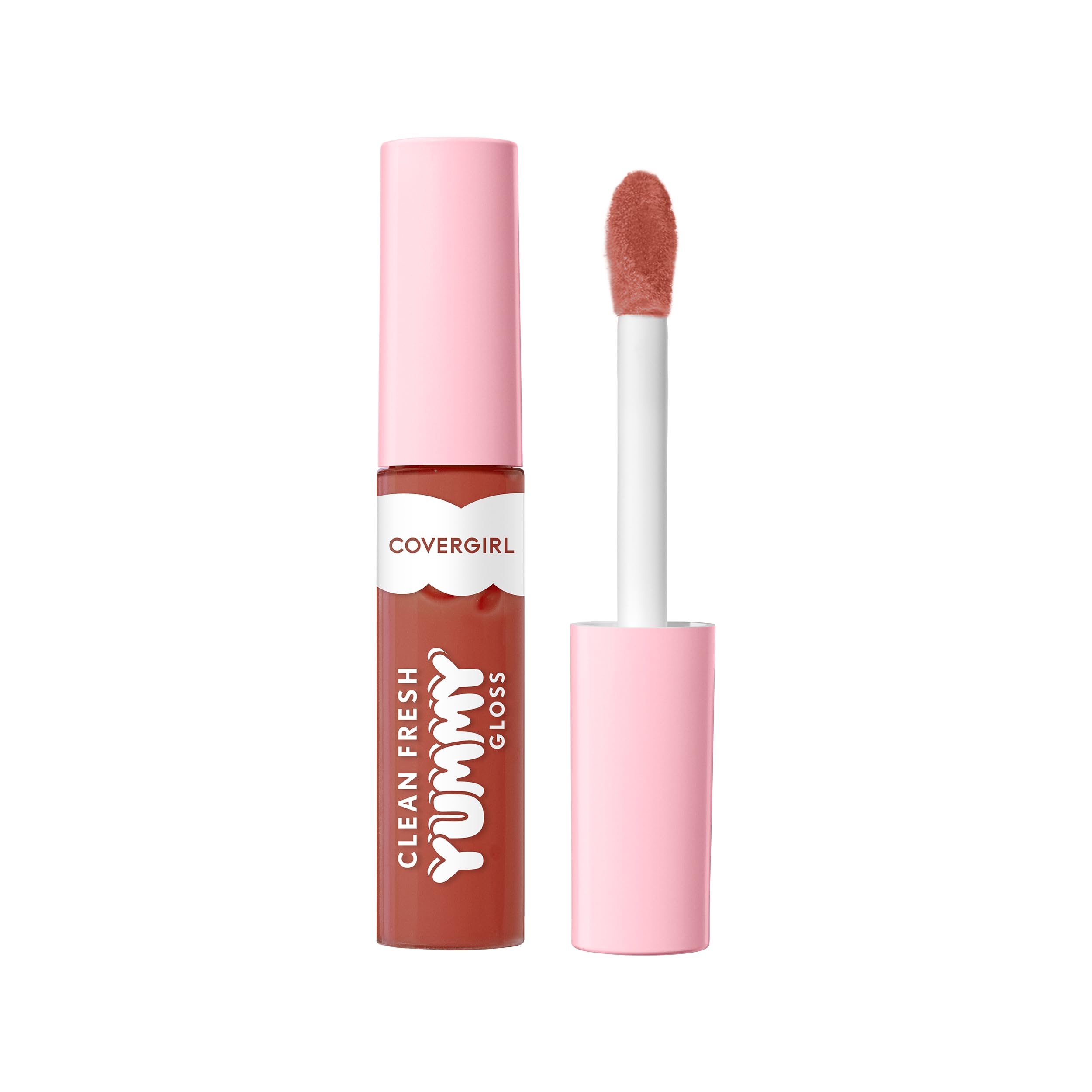 COVERGIRL Clean Fresh Yummy Lip Gloss, Sheer, Natural Scents, Vegan Formula - 300 Acai You Later, 0.33 fl oz