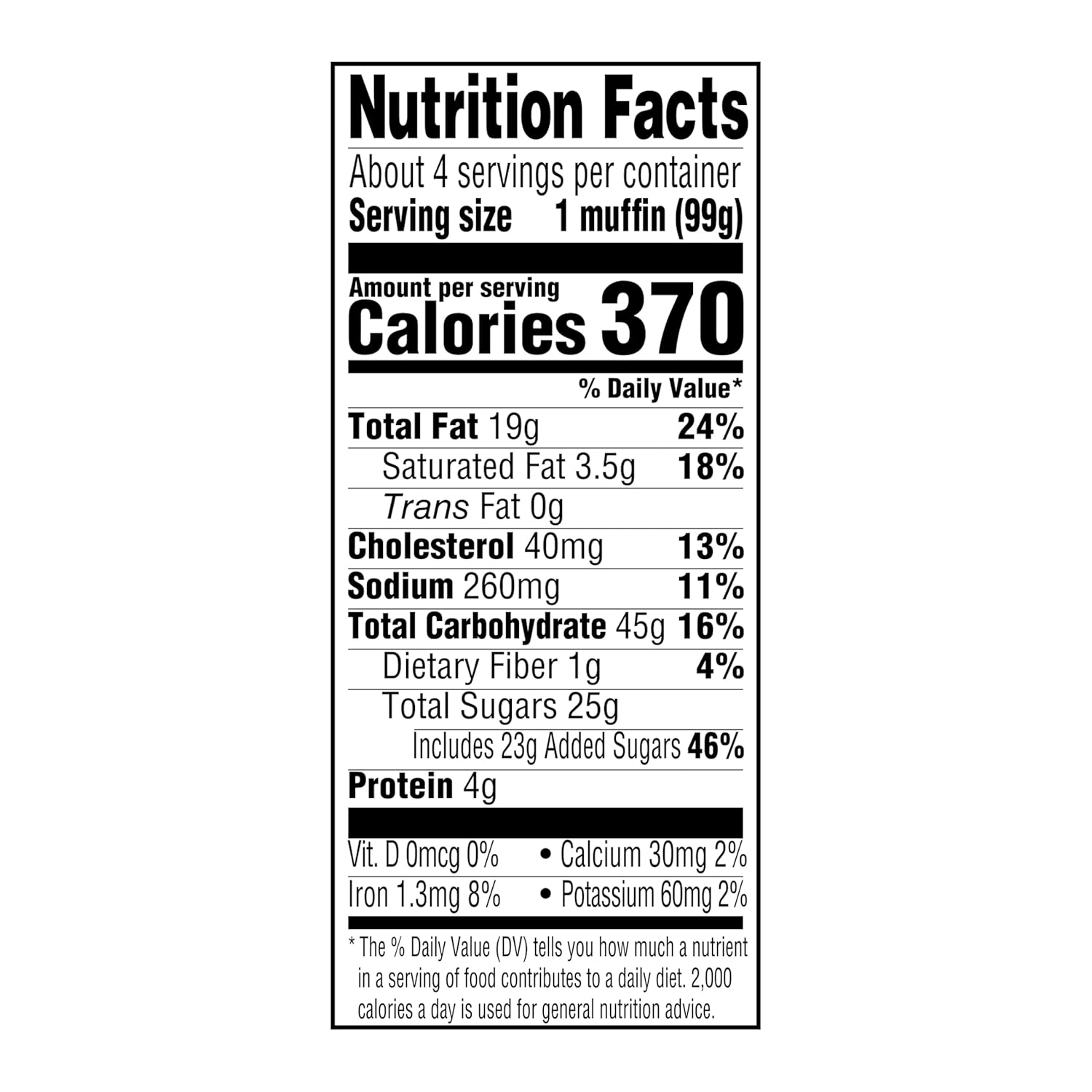 Amazon Grocery, Blueberry Muffins, 14 Oz, 4 Ct, Frozen (Previously Fresh Brand, Packaging May Vary)