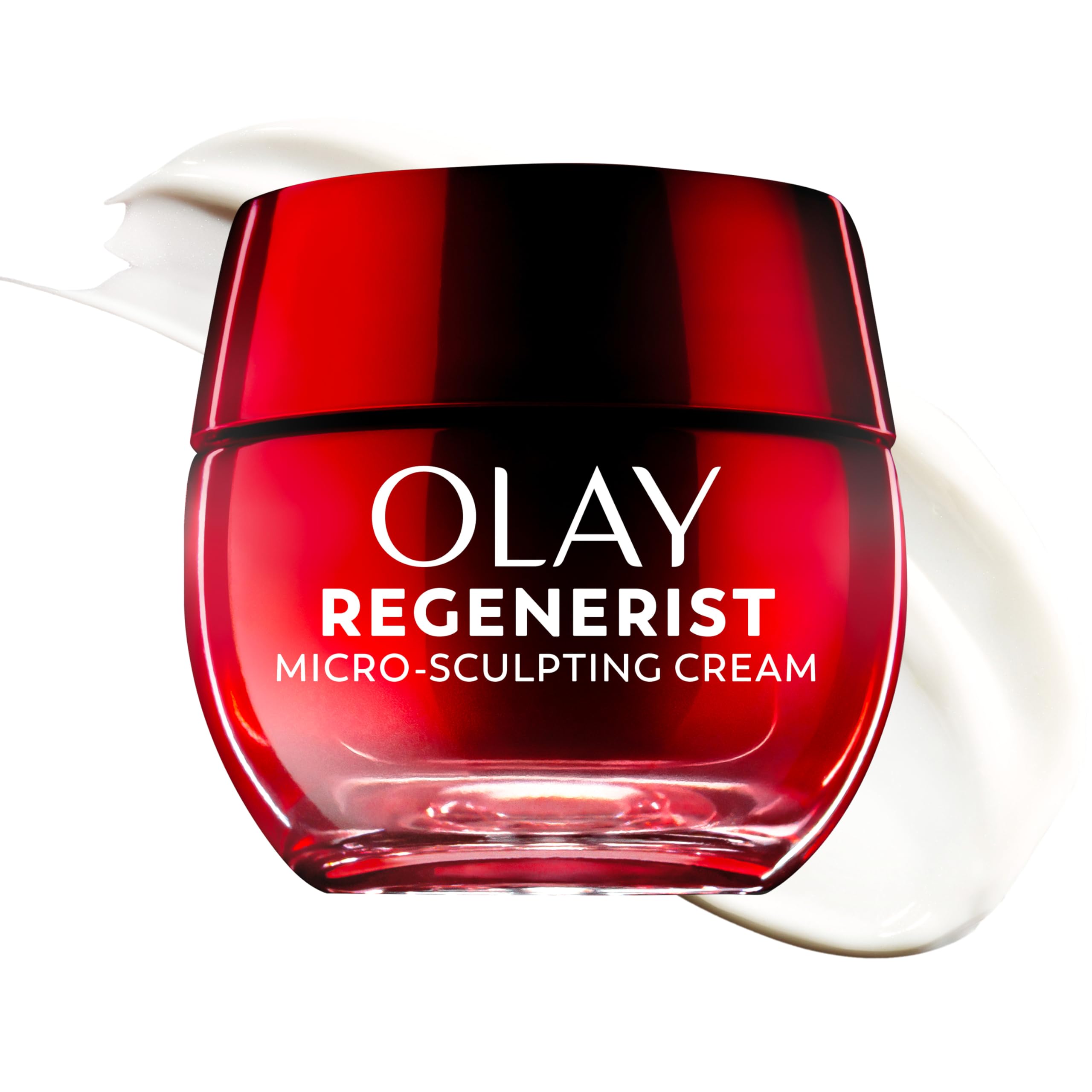 Olay Face Moisturizer, Regenerist Micro-Sculpting Cream for Women, Fragrance-Free - Anti-Aging, Anti-Wrinkle, Firming Skin Care - Triple Collagen Cream, Peptide, Hyaluronic Acid, Niacinamide, 1.7oz