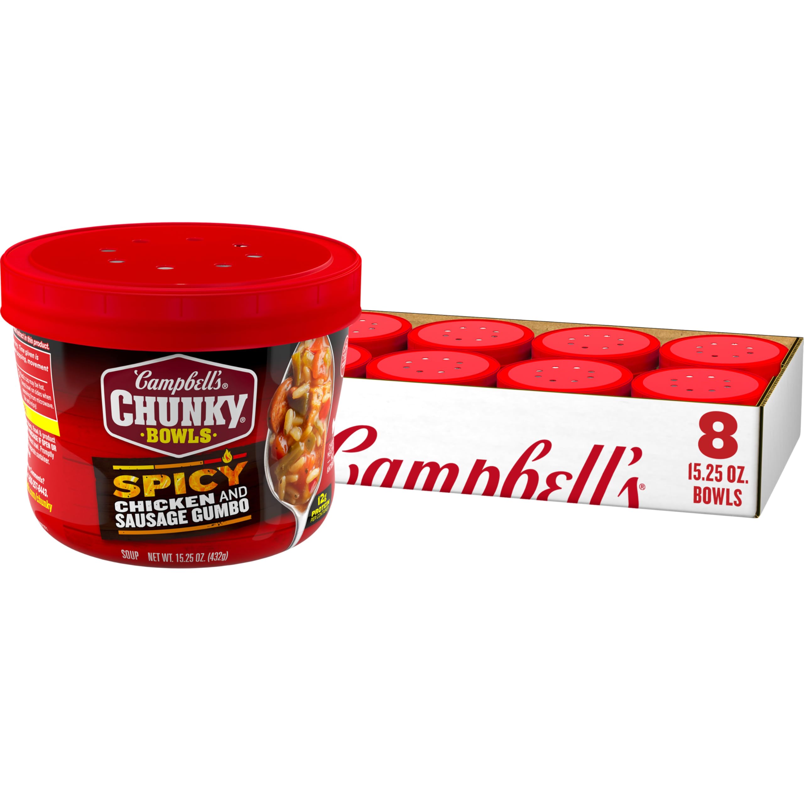 Campbell’s Chunky Soup, Chicken and Sausage Gumbo, 18.8 Oz Can