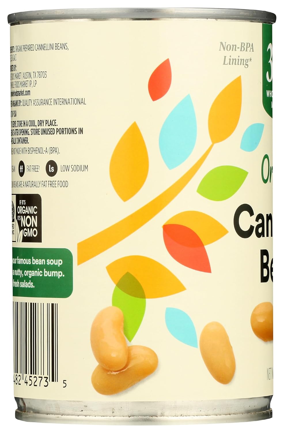 365 by Whole Foods Market, Organic Cannellini Beans, 15.5 Ounce