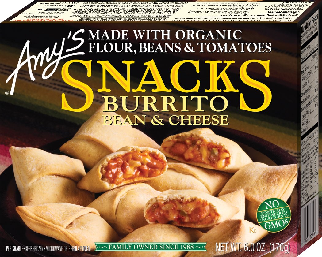 Amy's Frozen Meals, Cheese Pizza Snacks, Non-GMO, 6 oz.