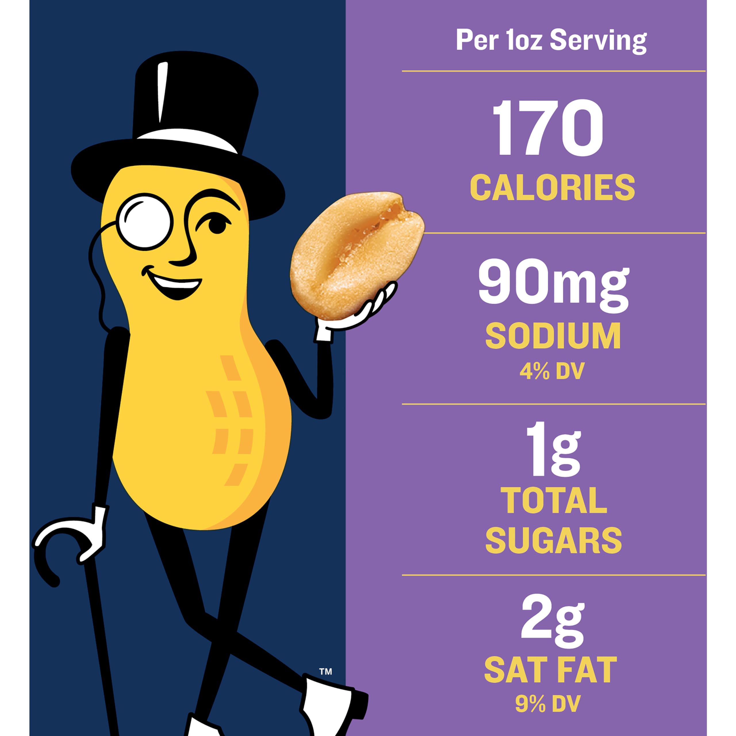 PLANTERS Deluxe Salted Mixed Nuts, Roasted Cashews, Almonds, Pecans, Pistachios, and Hazelnuts, Party Snacks, Plant-Based Protein, Quick Snack for Adults, After School Snack, 34oz Container