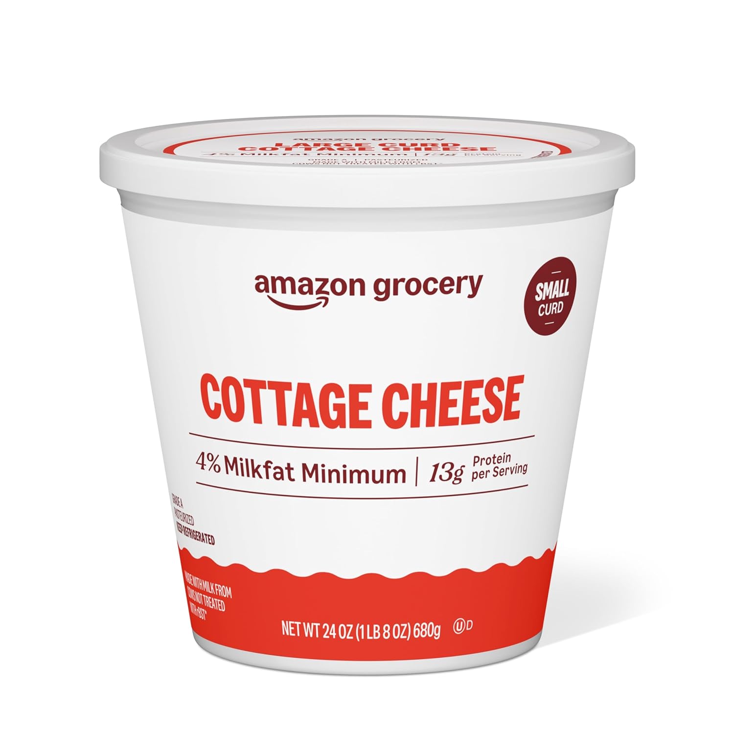Amazon Grocery, Cottage Cheese, Small Curd, 24 Oz (Previously Fresh Brand, Packaging May Vary)