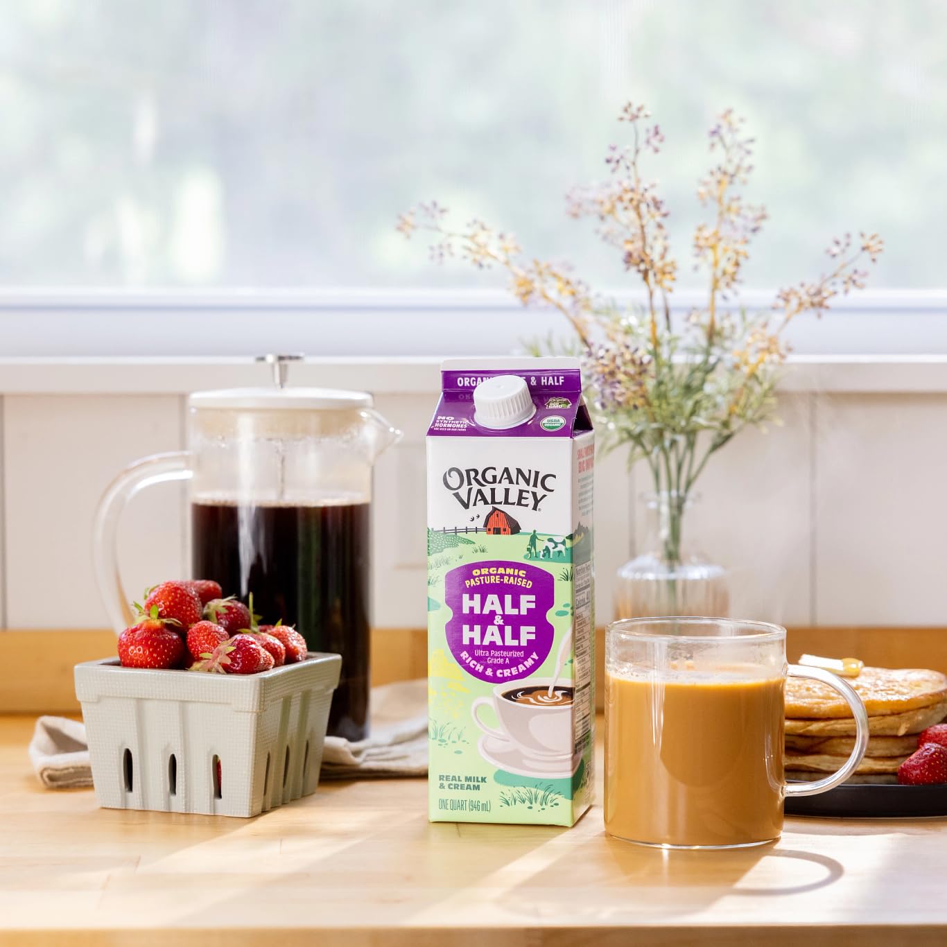 ORGANIC VALLEY Organic Half & Half, 32oz