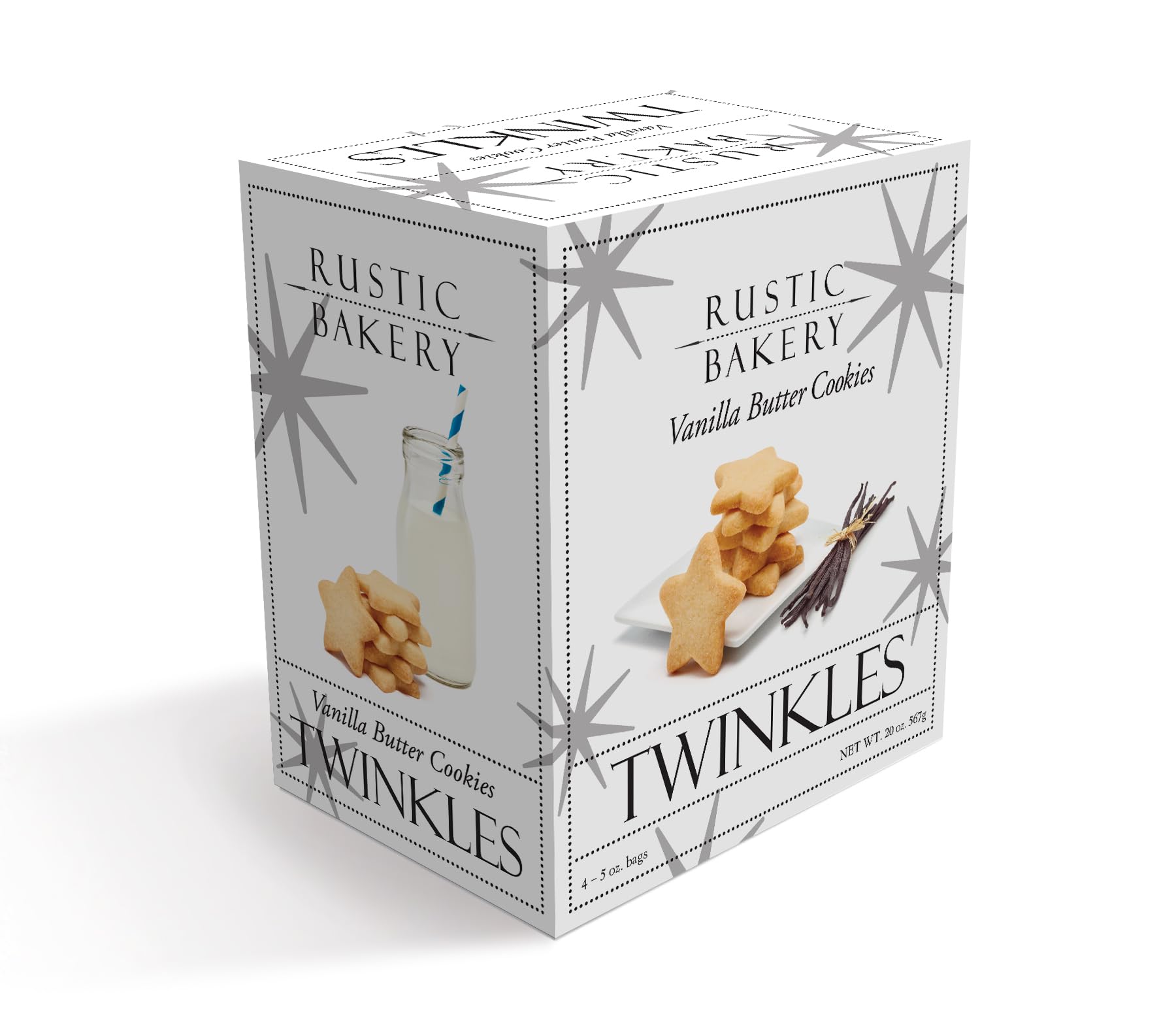 Rustic Bakery Meyer Lemon Shortbread - Sweet & Tangy Handmade Shortbread Cookies with Meyer Lemons - Artisan Tea Cookies - Made in California - Pack of 4-4 Oz Trays…