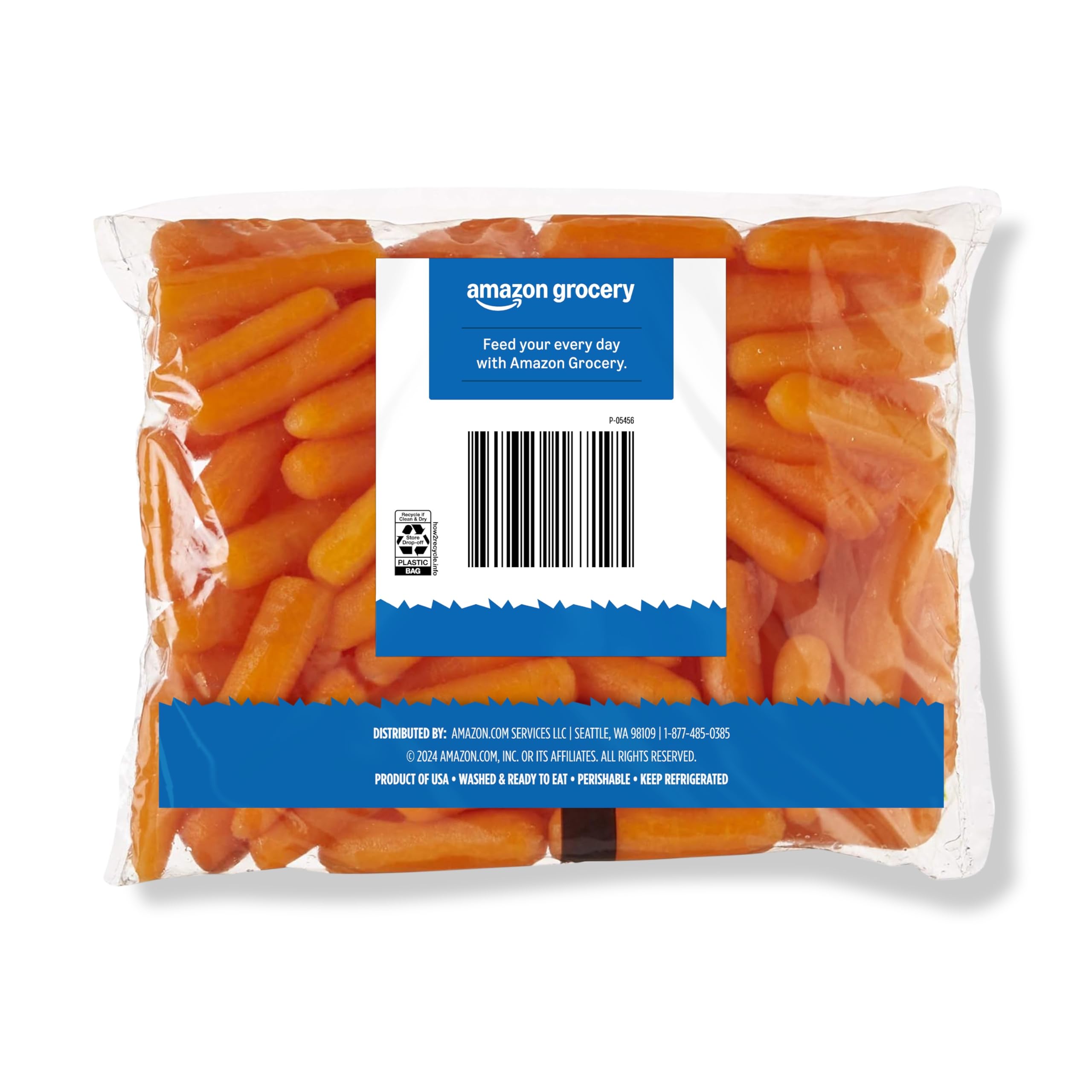 Amazon Grocery, Cut & Peeled Baby Carrots, 16 Oz (Previously Fresh Brand, Packaging May Vary)
