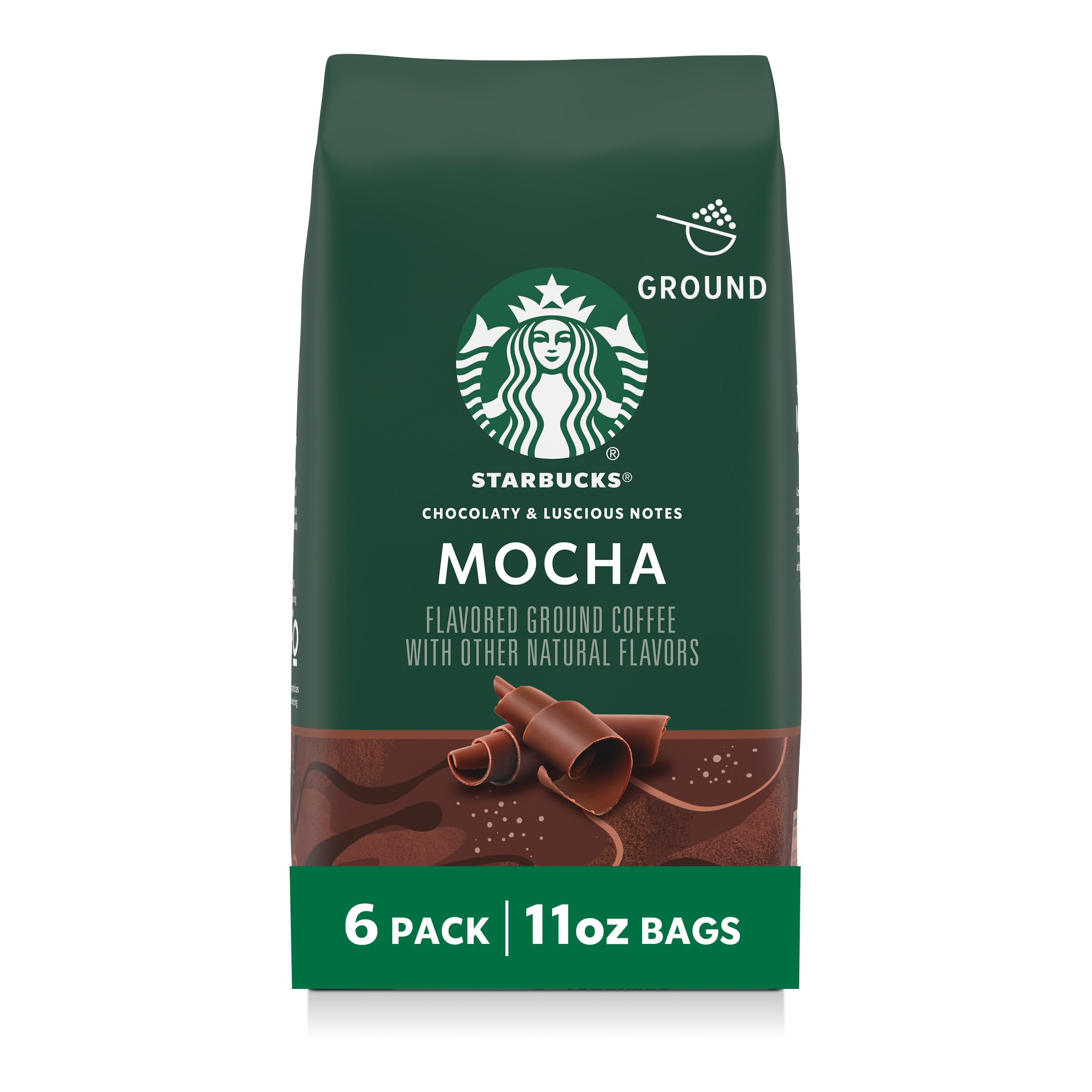 Starbucks Ground Coffee, Medium Roast Hot or Iced Coffee, Breakfast Blend, 18 oz