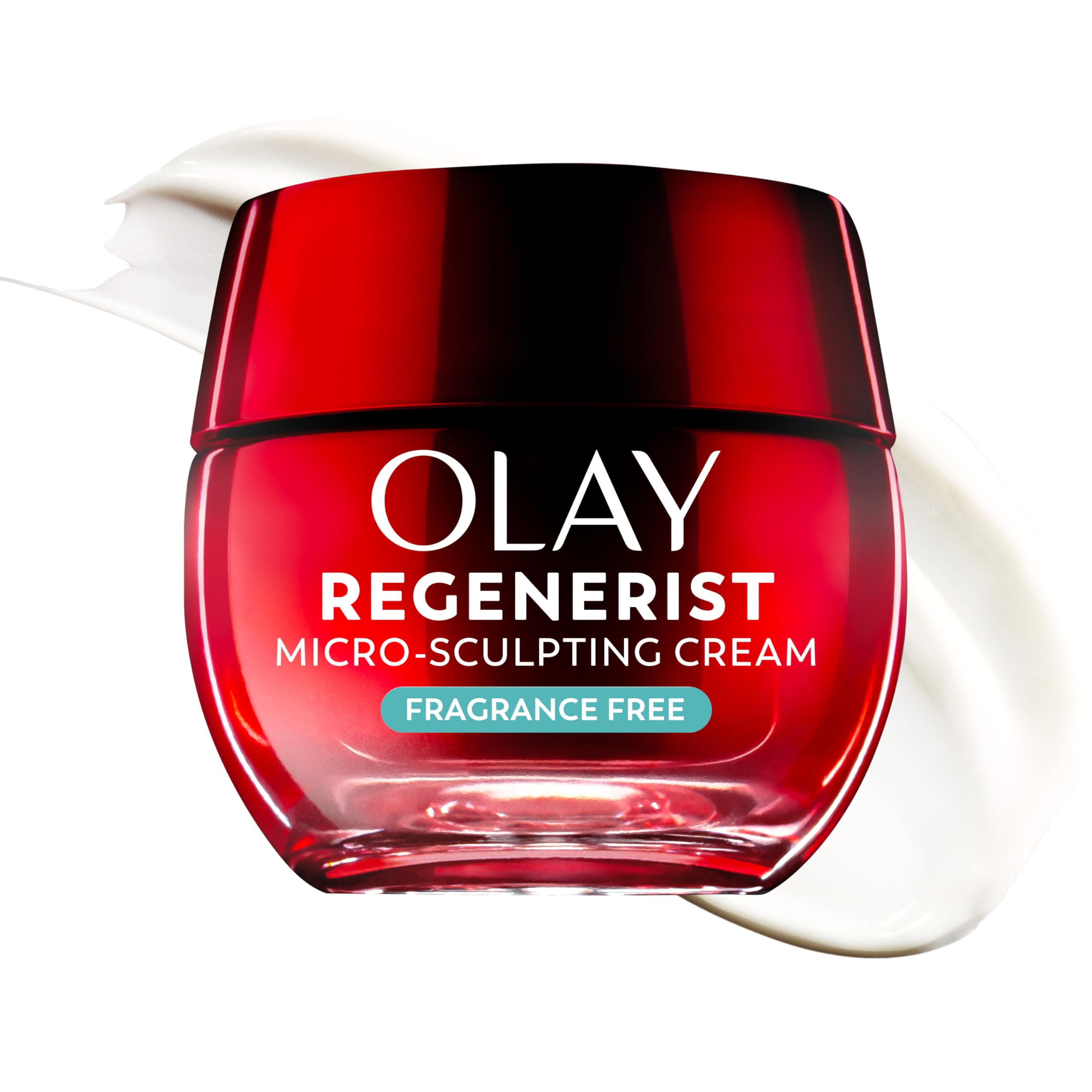 Olay Face Moisturizer, Regenerist Micro-Sculpting Cream for Women, Fragrance-Free - Anti-Aging, Anti-Wrinkle, Firming Skin Care - Triple Collagen Cream, Peptide, Hyaluronic Acid, Niacinamide, 1.7oz