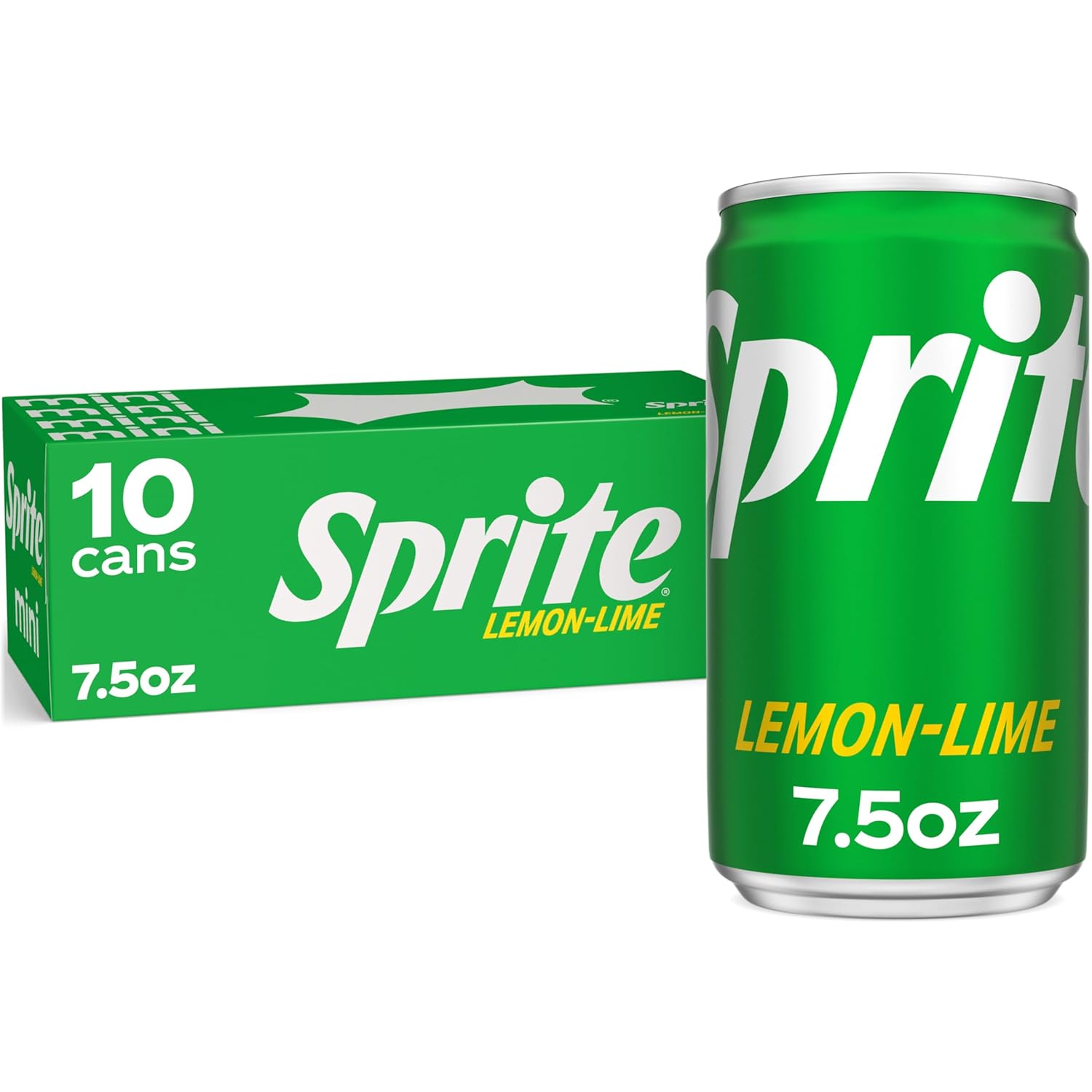 Sprite Lemon Lime Soda Soft Drinks, 7.5 fl oz, 10 Pack