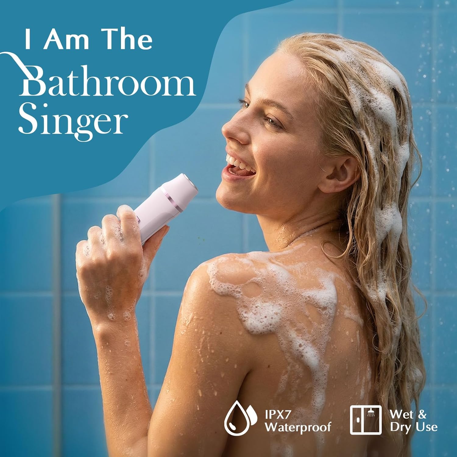 Bikini Trimmer for Women - Painless Electric Razors for Silk Skin,Cordless Body Shaver for Trip,Replaceable Lady Facial Razor, IPX7 Waterproof&Easy Cleaning, Ceramic Blade, Gifts for Her