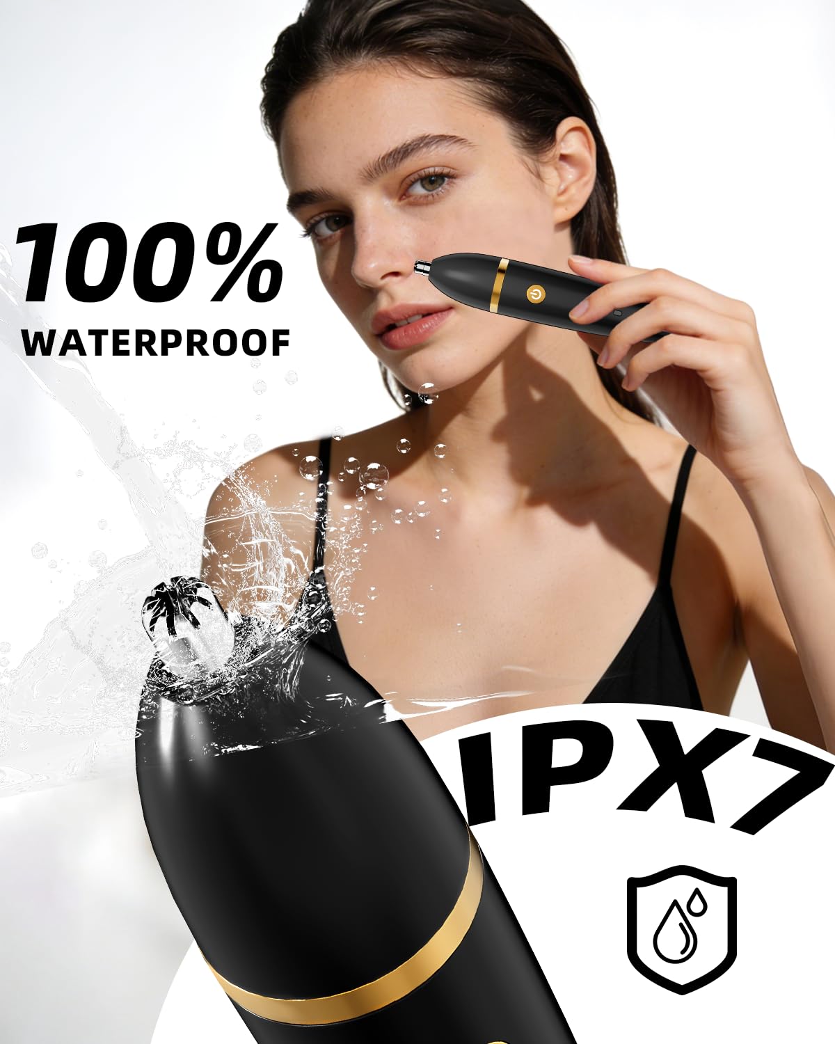 Ufree Bikini Trimmer Electric Razors for Women, Rechargeable Pubic Body Hair Trimmer Electric Shaver for Legs Body Hair, Bikini Shaver IPX7 Waterproof, Gifts for Women, Purple