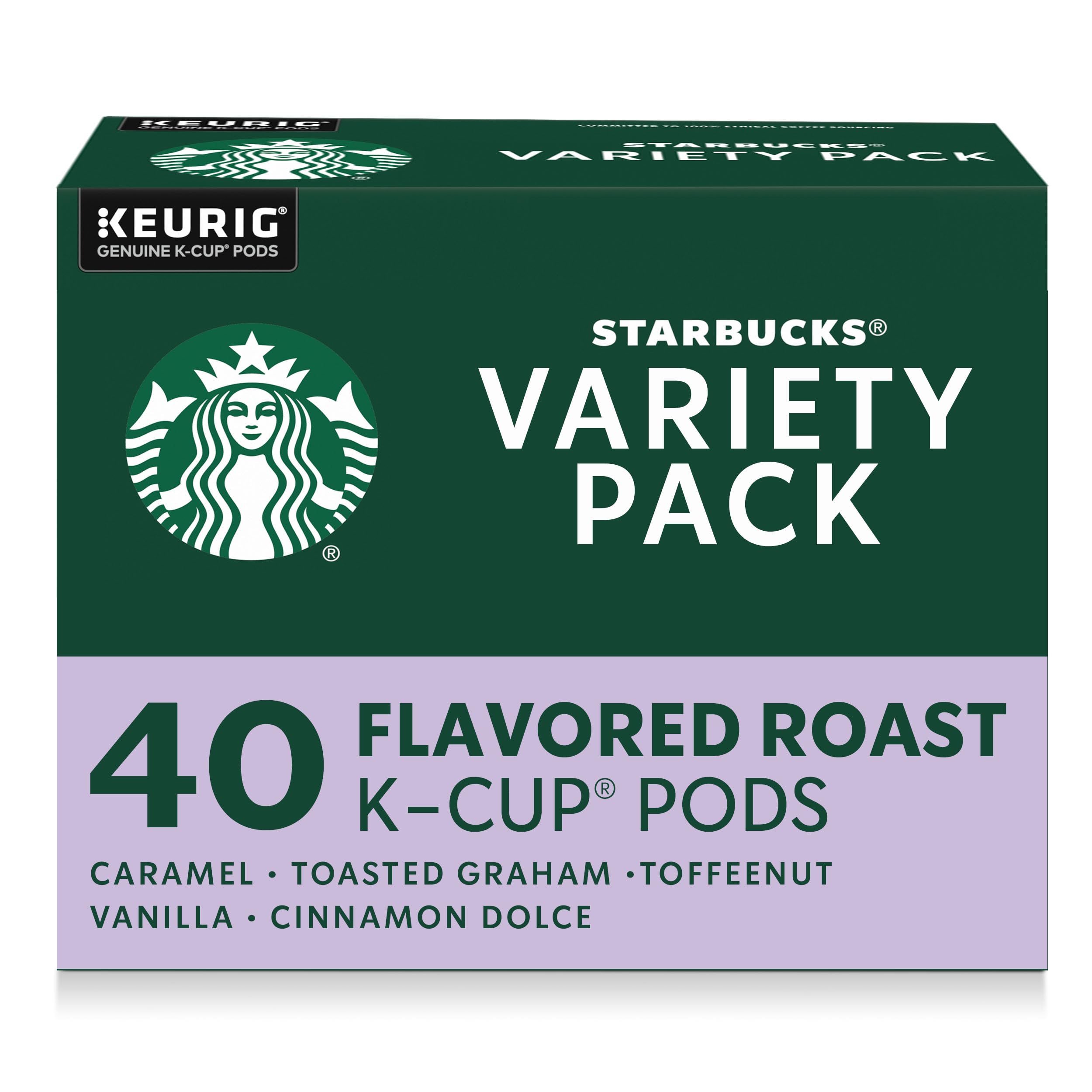 Starbucks K-Cup Coffee Pods, Medium Roast Hot or Iced Coffee, Pike Place Roast, 22 Keurig Pods