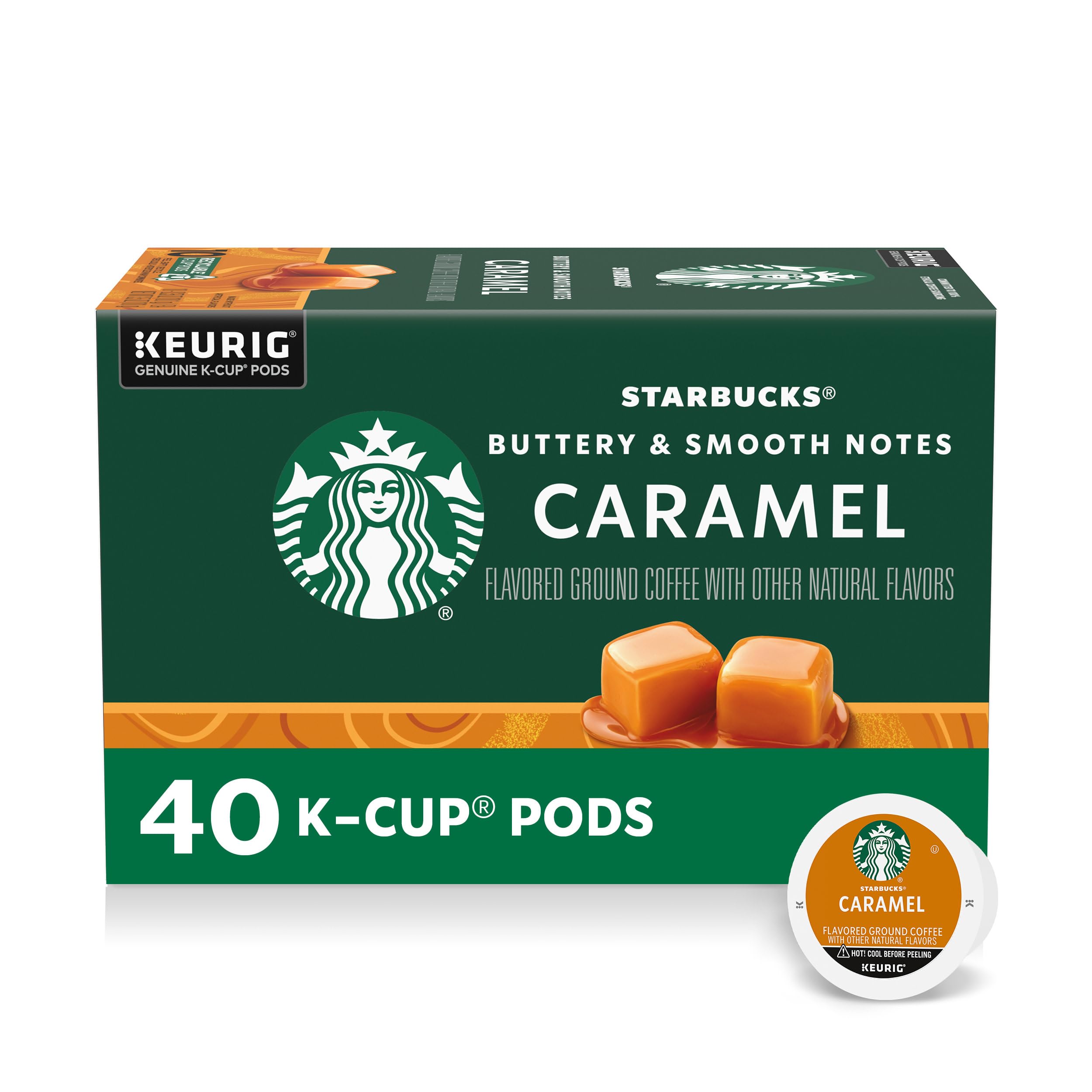 Starbucks K-Cup Coffee Pods, Medium Roast Hot or Iced Coffee, Pike Place Roast, 22 Keurig Pods