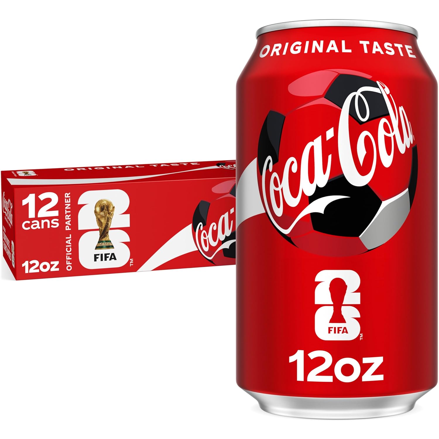 Coca-Cola Fridge Pack Soda Soft Drink, 12 fl oz Cans, 12 Pack - Classic Cola Soda Cans