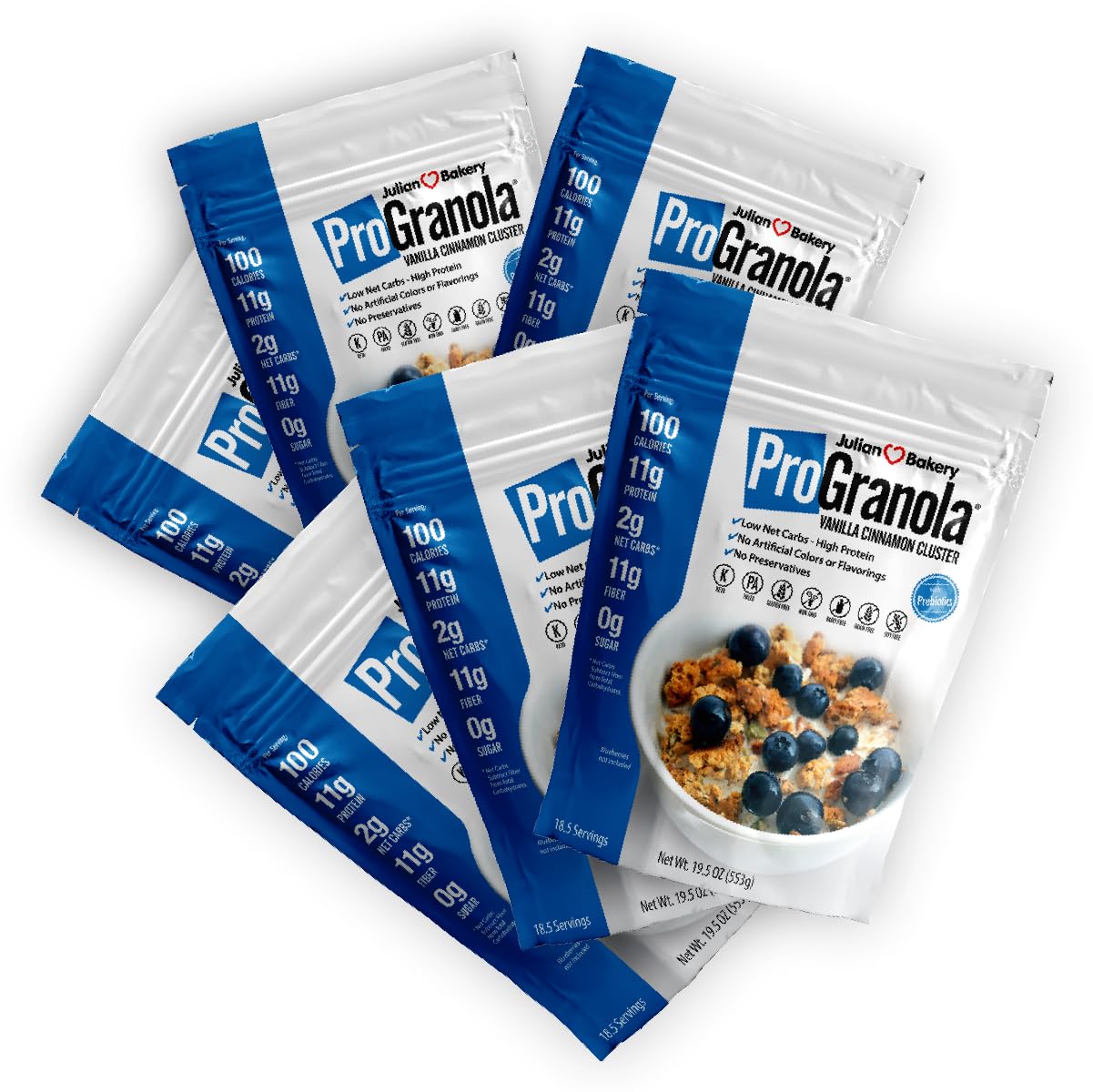 Julian Bakery® ProGranola® Cereal | Chocolate | 10g Protein | Paleo | 2 Net Carbs | Gluten-Free | Grain-Free | 17 Servings