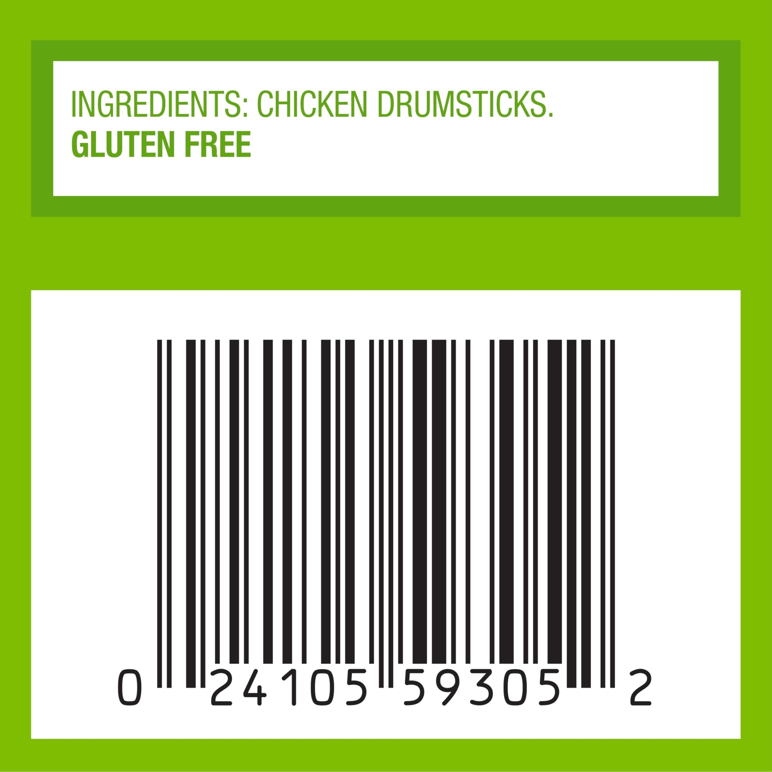 Just Bare® Natural Fresh Chicken Drumsticks | Family Pack | No Antibiotics Ever | Bone-In | 2.25 LB
