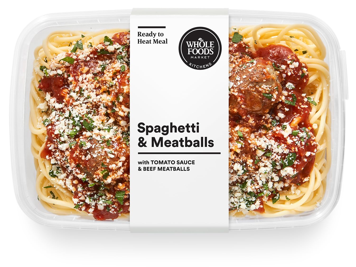 Whole Foods Market Kitchens, Spaghetti & Beef Meatballs Meal, 14 oz