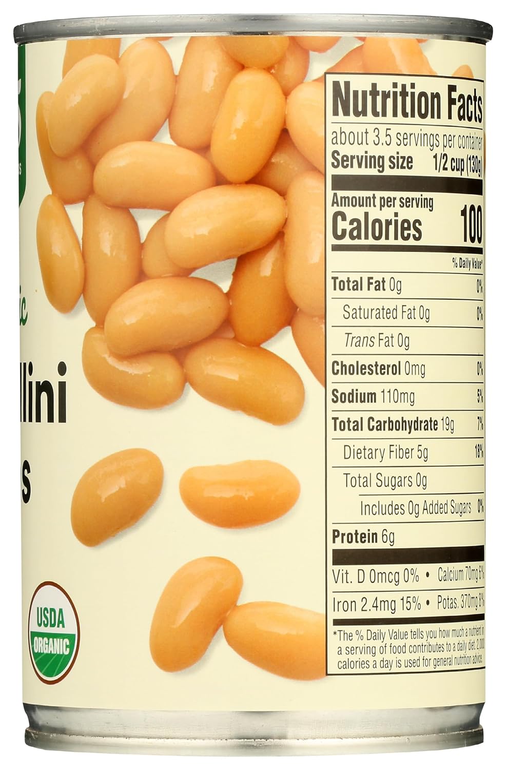 365 by Whole Foods Market, Organic Cannellini Beans, 15.5 Ounce