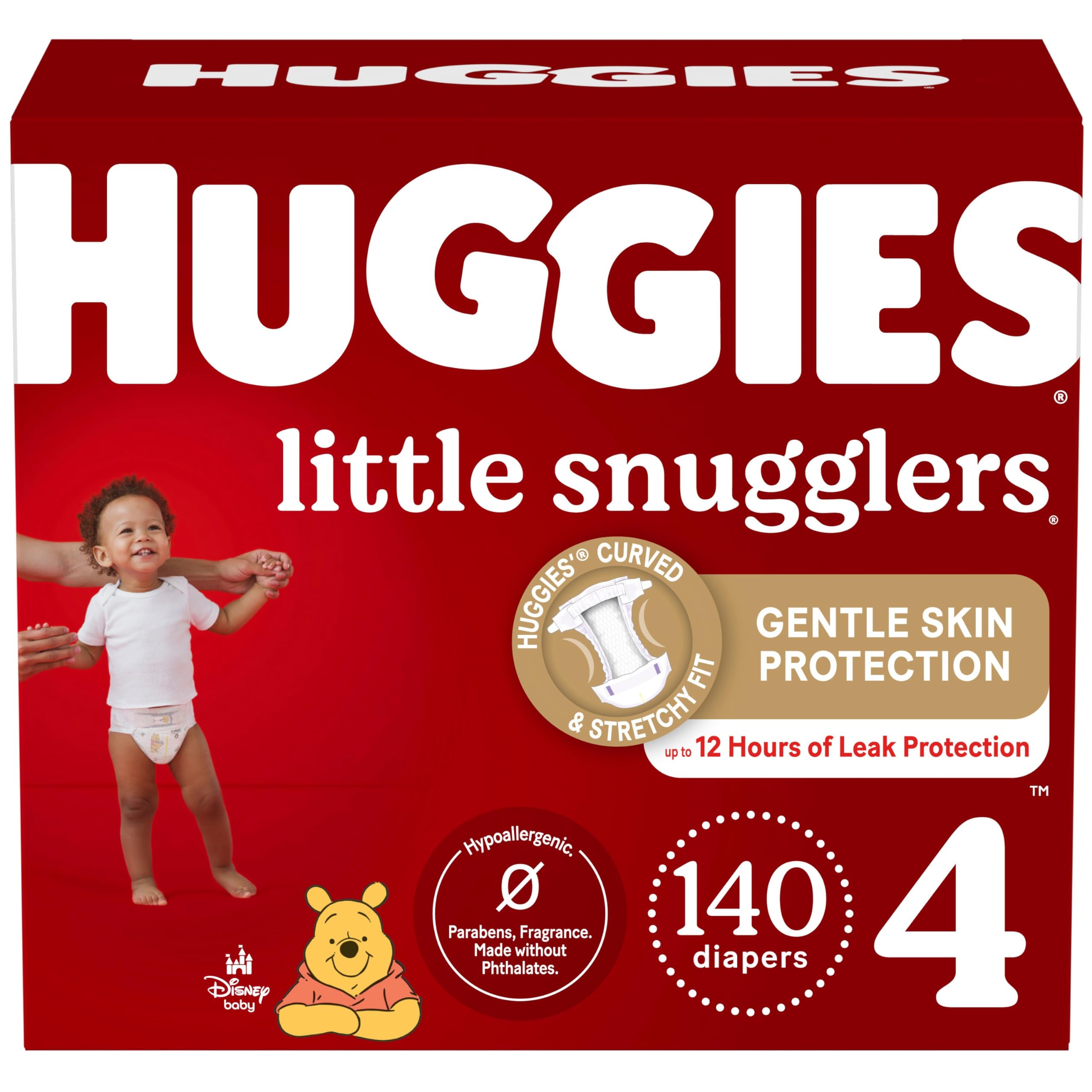 Huggies Size 1 Diapers, Little Snugglers Diapers, Size 1 (8-14 lbs), 198 Count (6 Packs of 33), Packaging May Vary