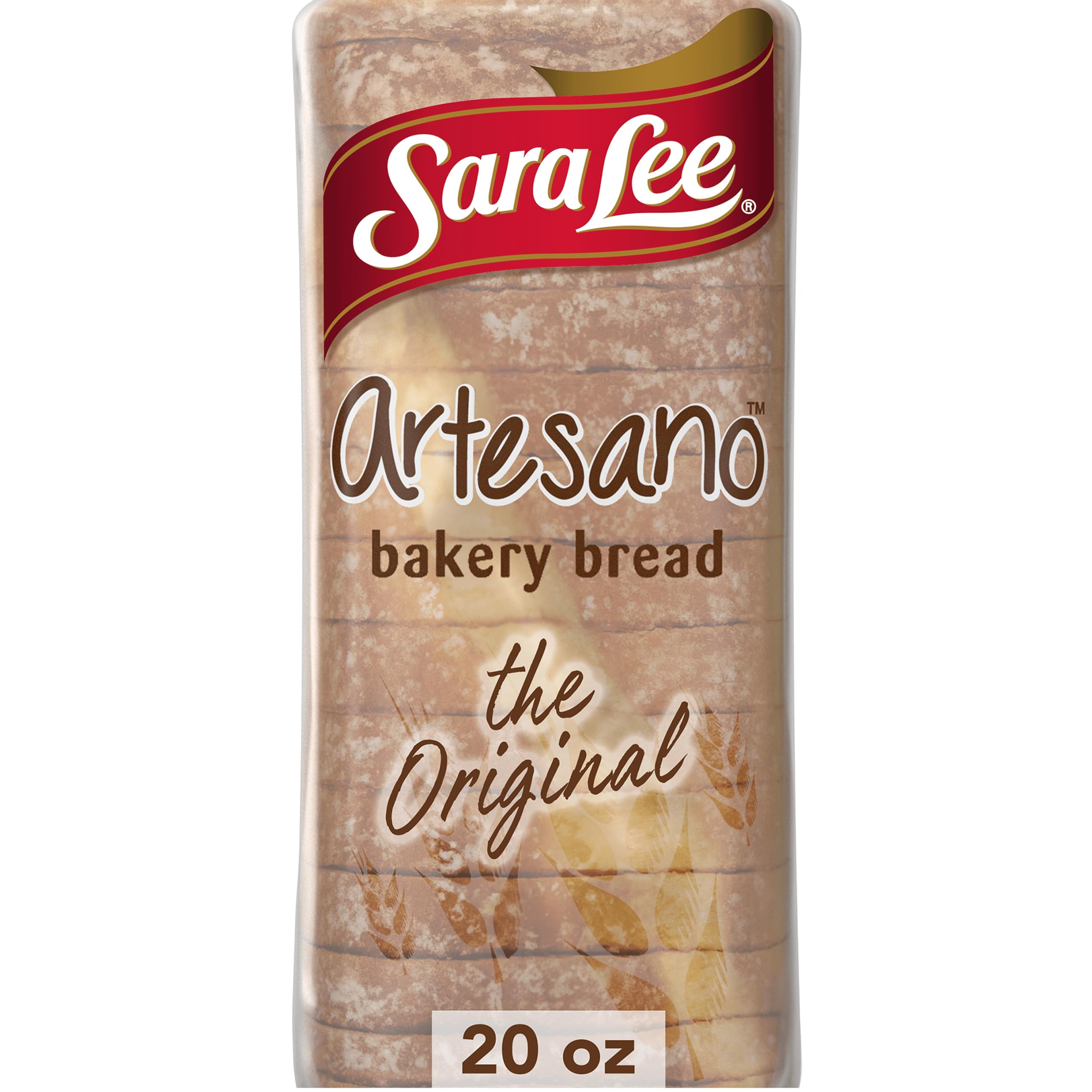 Sara Lee Artesano Original Artisan Bread, 20 Oz Loaf of White Bread Without Artificial Preservatives