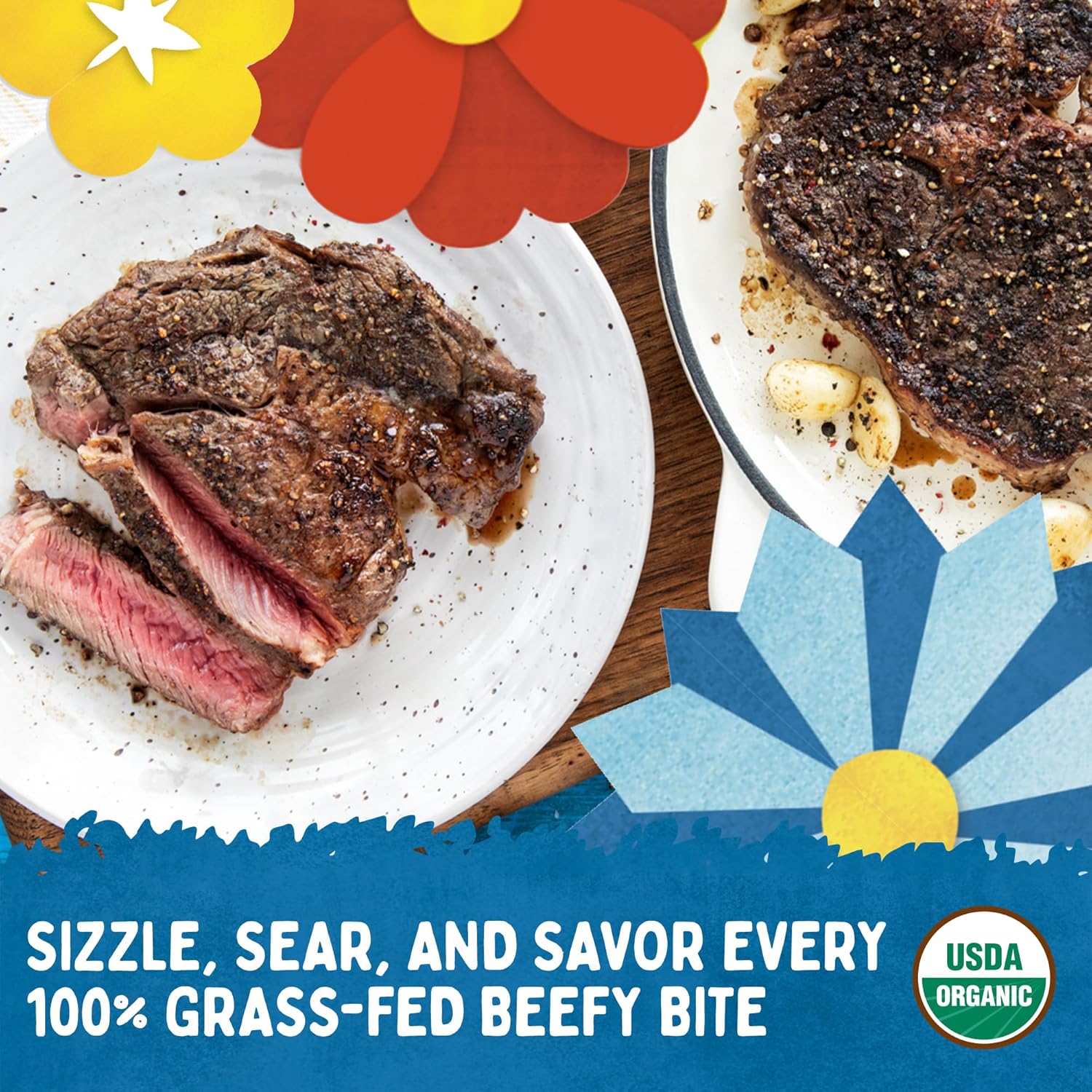 Verde Farms, Beef Ribeye Steak, Organic, Grass-Fed | 0.625 lbs.