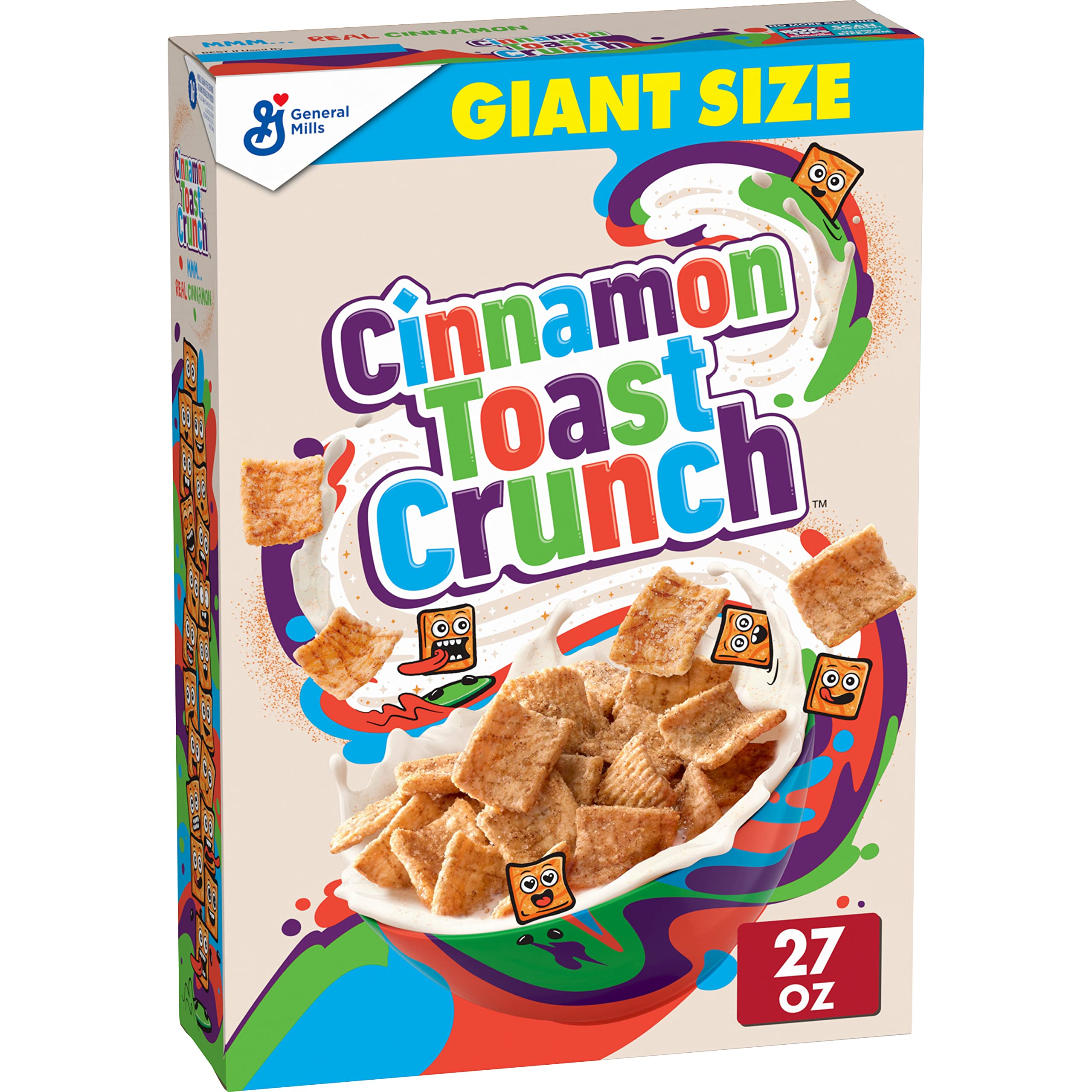 Cinnamon Toast Crunch Breakfast Cereal, Crispy Cinnamon Cereal, Value Bag, 32 oz