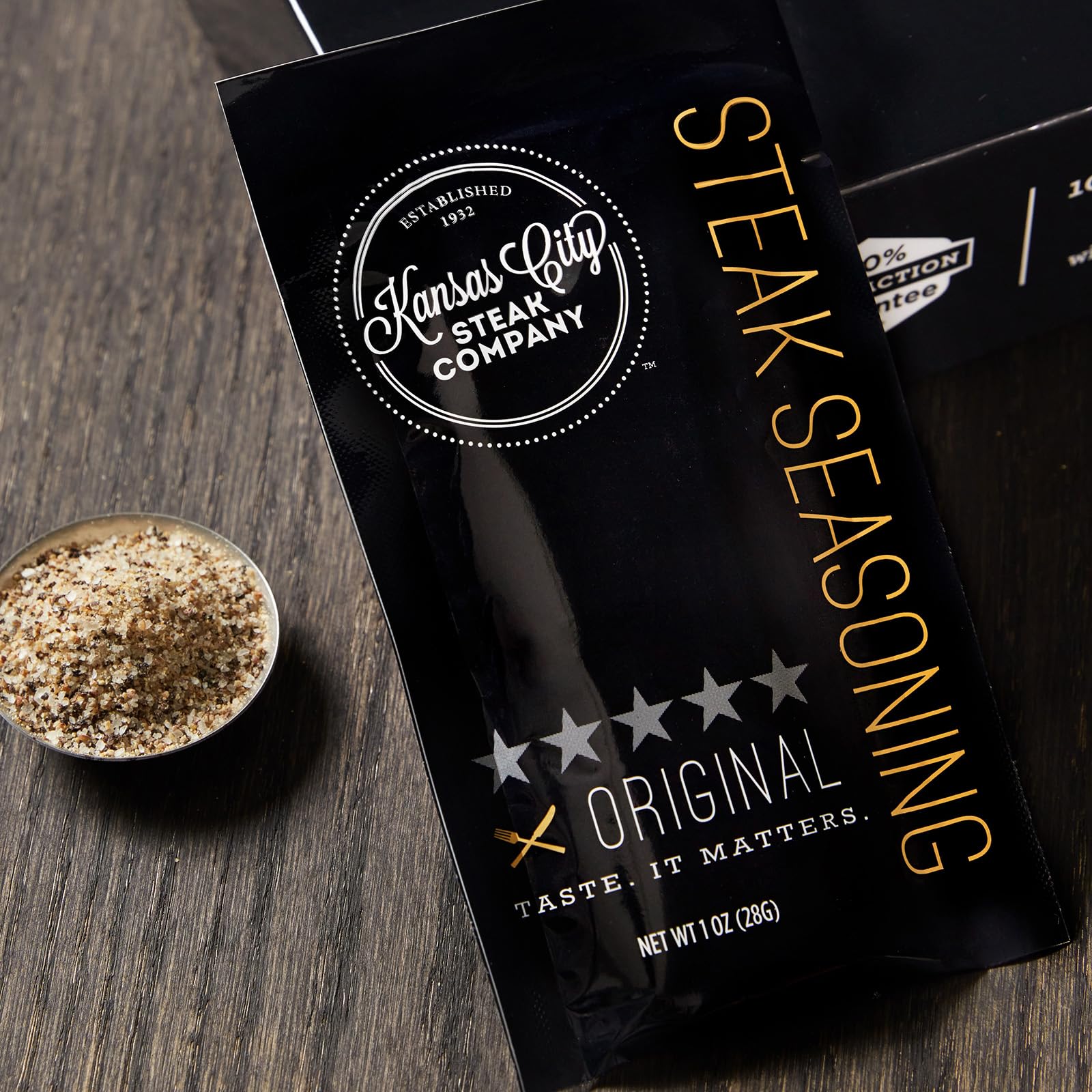 Premium Classic Beef Steak burgers, 8 count, 4.5 oz each - Vacuum Sealed Restaurant-Quality Beef and Cooking Instructions from Kansas City Steak Company. A Grill Ready True American Classic.