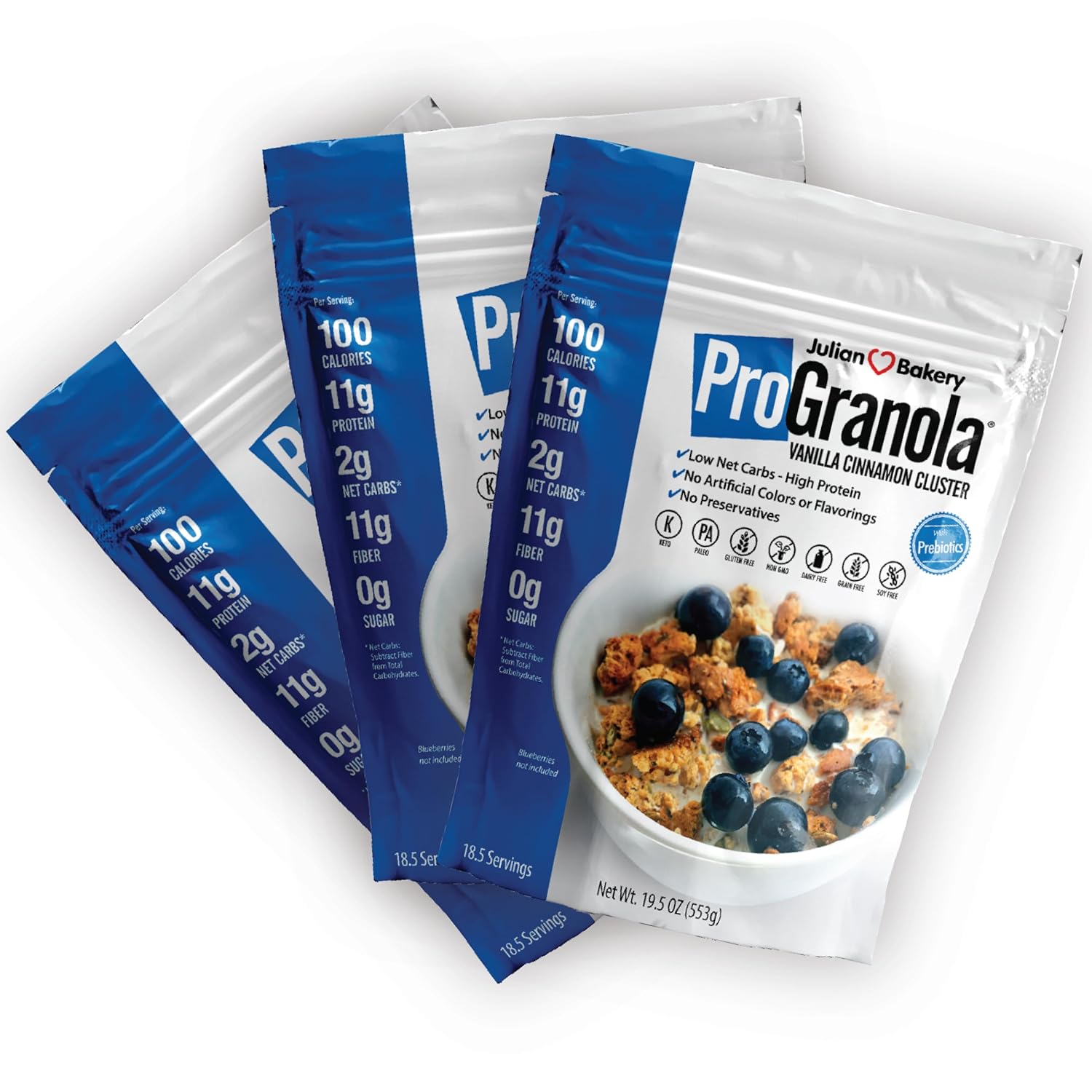 Julian Bakery® ProGranola® Cereal | Chocolate | 10g Protein | Paleo | 2 Net Carbs | Gluten-Free | Grain-Free | 17 Servings