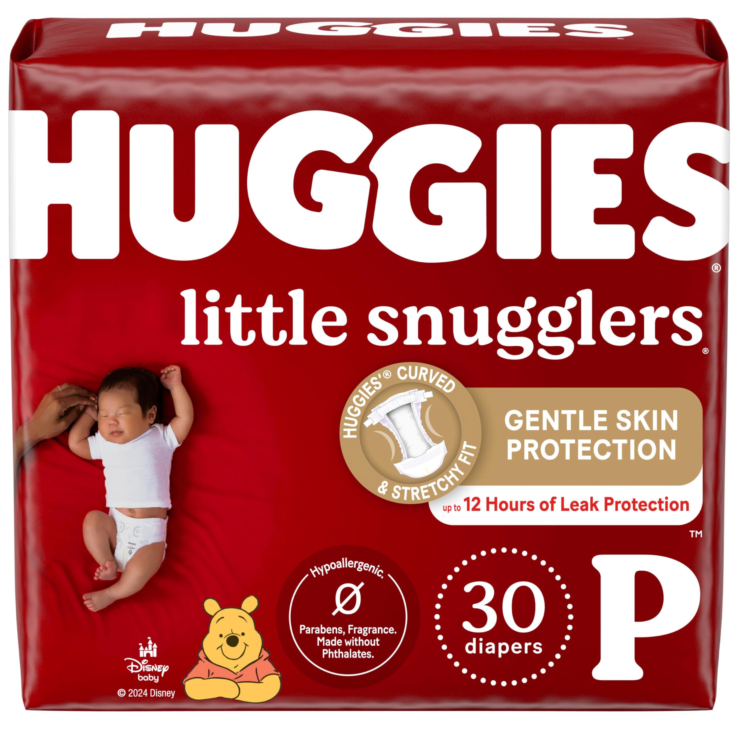 Huggies Size 1 Diapers, Little Snugglers Diapers, Size 1 (8-14 lbs), 198 Count (6 Packs of 33), Packaging May Vary