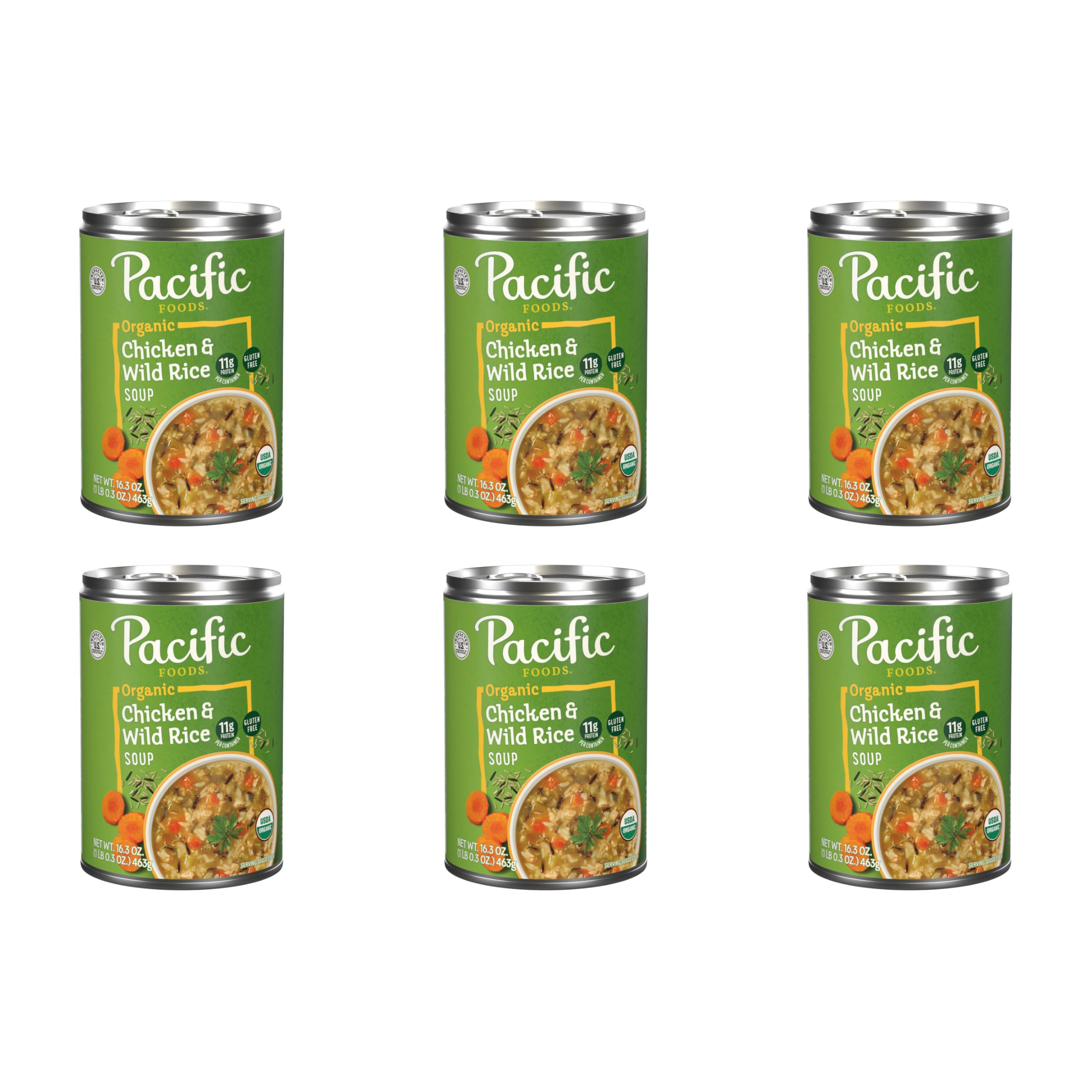 Pacific Foods Organic Chicken and Wild Rice Soup, 16.3 oz Can
