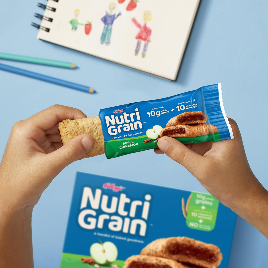 Nutri-Grain Soft Baked Breakfast Bars, Kids Snacks, Whole Grain, Variety Pack (4 Boxes, 32 Bars)