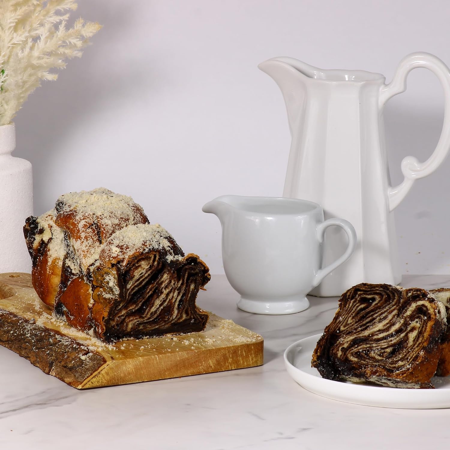 Chocolate Babka Bread | Hungarian Chocolate Babka Cake | Chocolate Cake | Baked Fresh Daily | Kosher, Dairy Free & Nut Free | 16 oz Stern’s Bakery