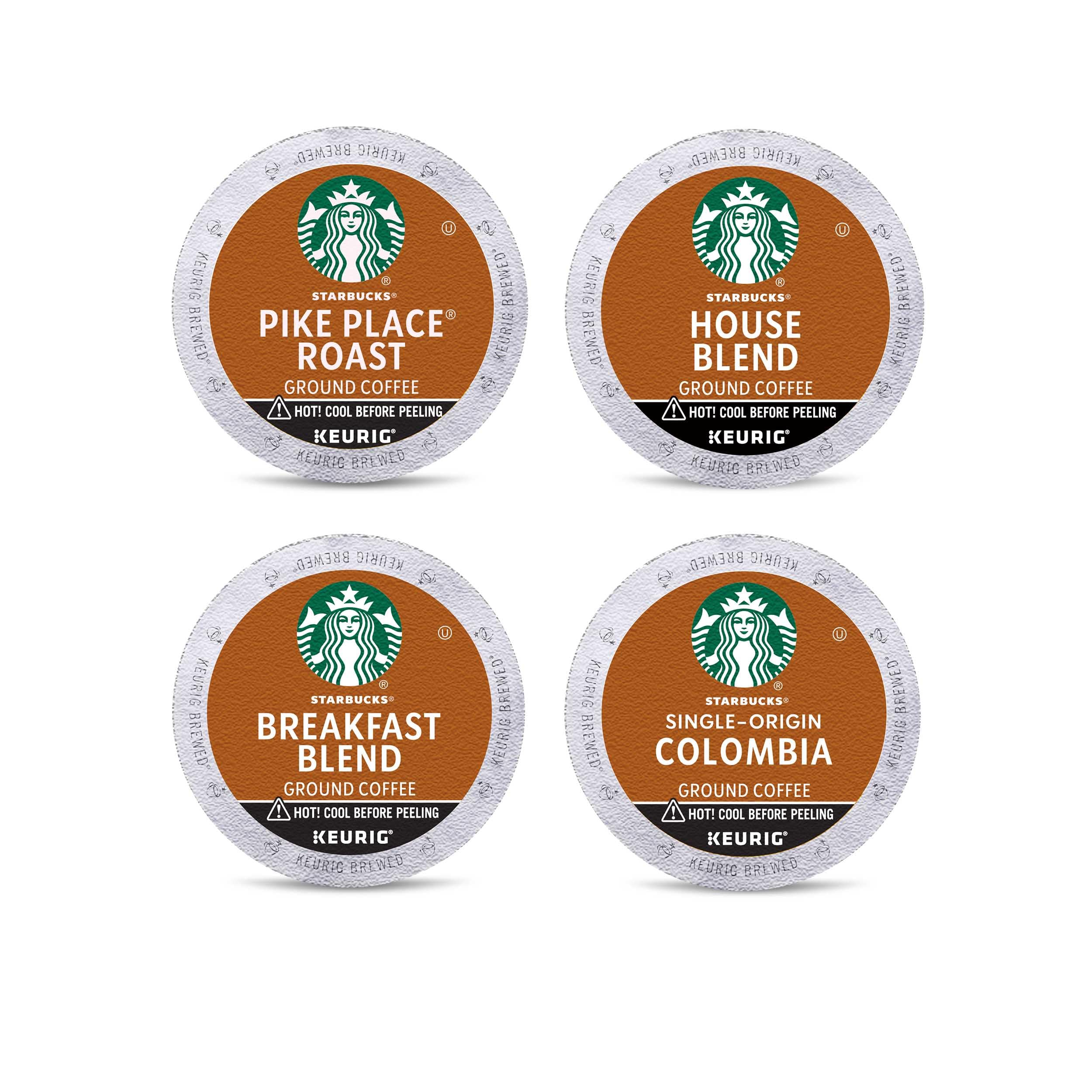 Starbucks K-Cup Coffee Pods, Medium Roast Hot or Iced Coffee, Pike Place Roast, 22 Keurig Pods