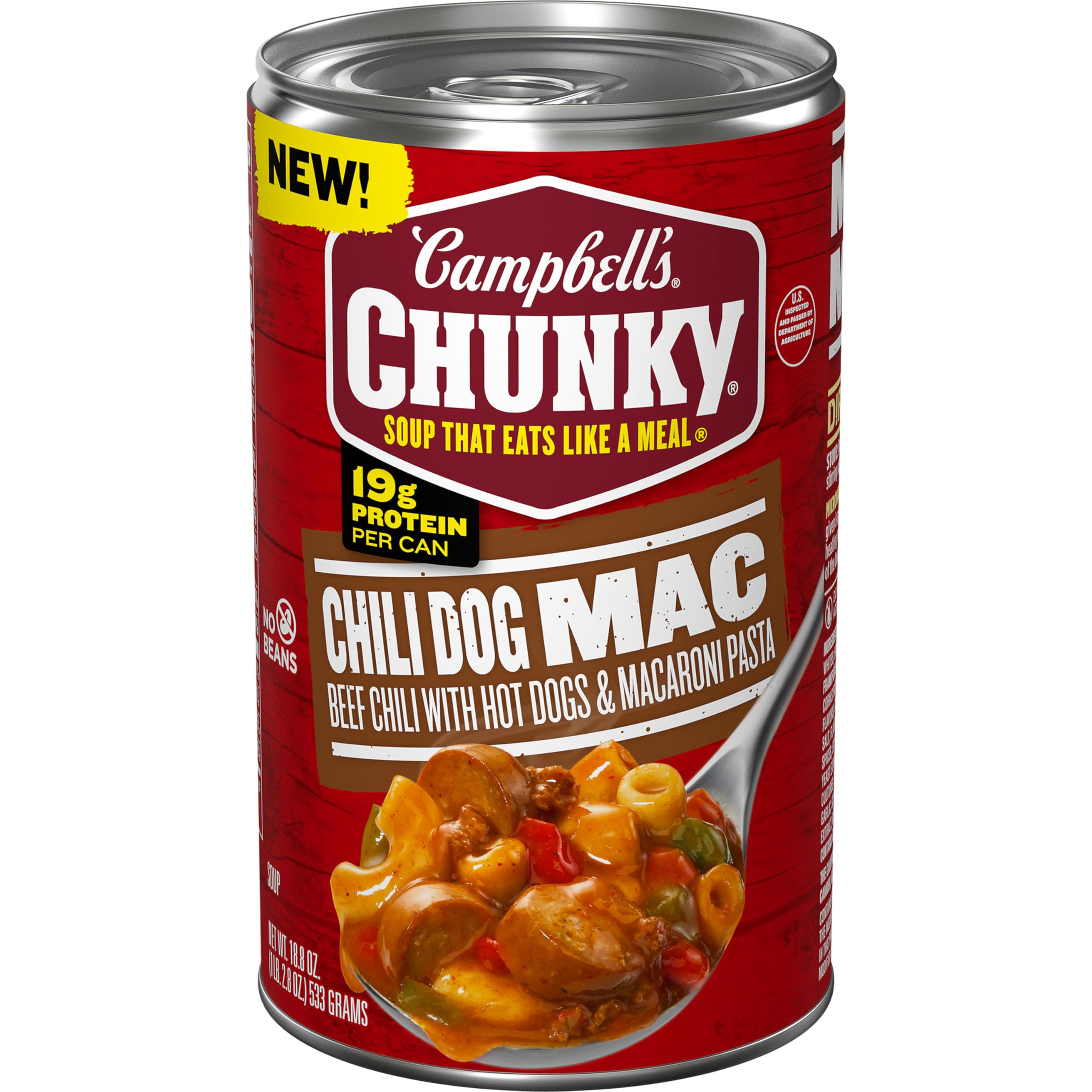 Campbell's Chunky Soup, Chili Mac Soup, 18.8 Ounce Can