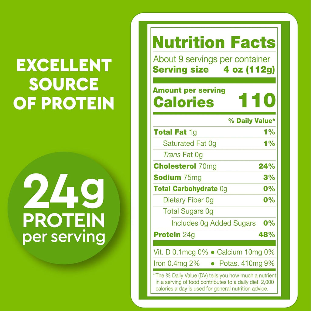 Just Bare® Natural Fresh Chicken Breast Fillets | Family Pack | No Antibiotics Ever | Boneless | Skinless | 2.25 LB