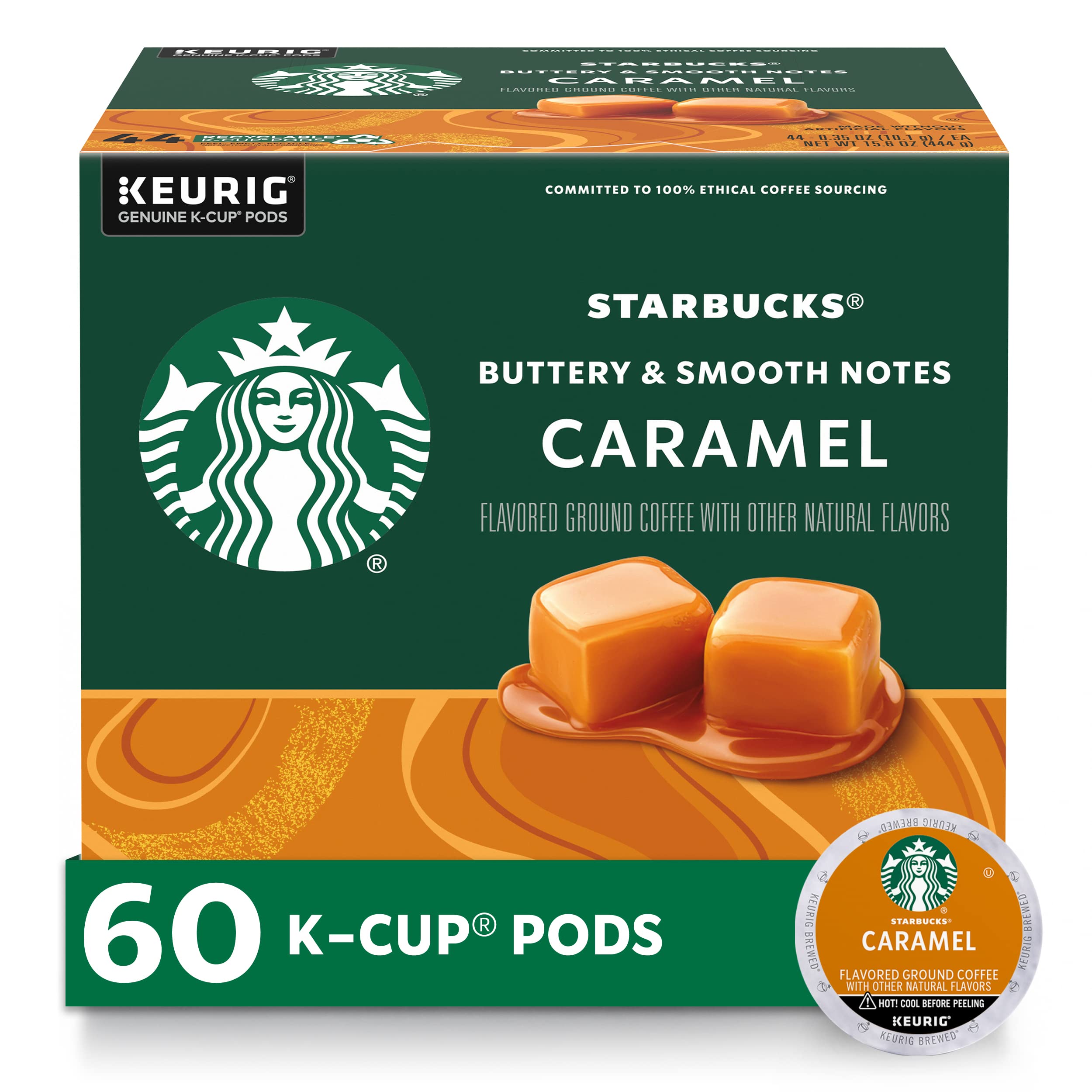 Starbucks K-Cup Coffee Pods, Medium Roast Hot or Iced Coffee, Pike Place Roast, 22 Keurig Pods