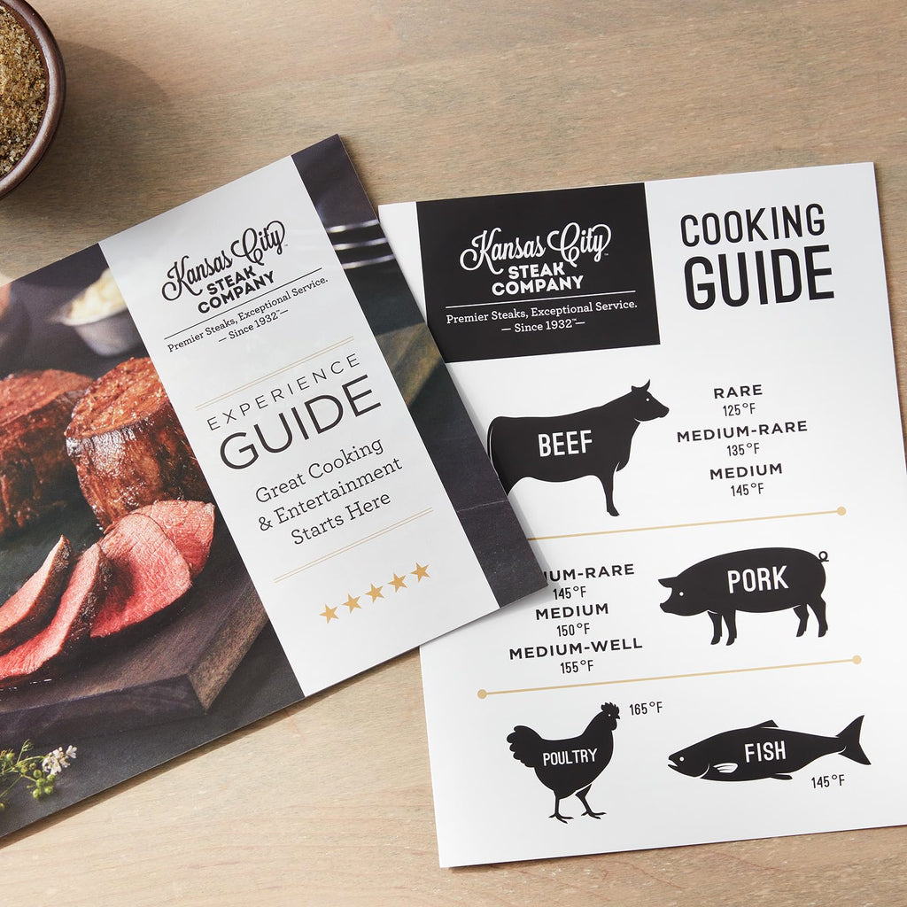 Premium Classic Beef Steak burgers, 8 count, 4.5 oz each - Vacuum Sealed Restaurant-Quality Beef and Cooking Instructions from Kansas City Steak Company. A Grill Ready True American Classic.