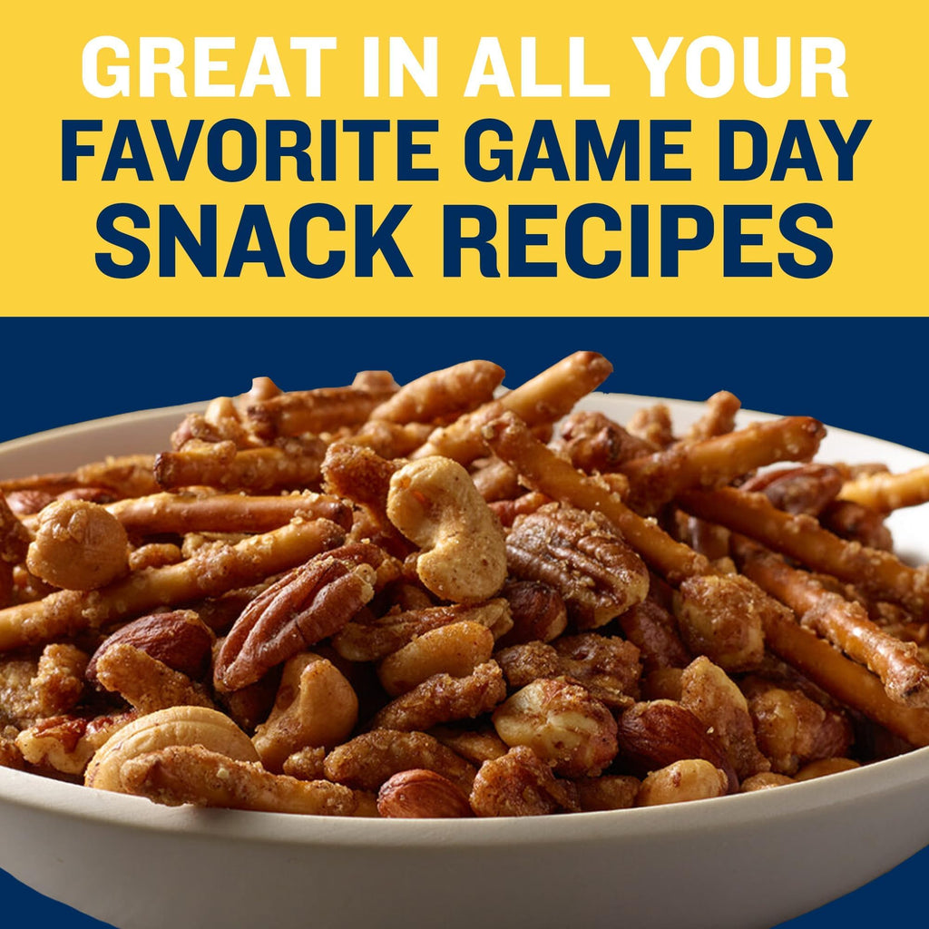 PLANTERS Deluxe Salted Mixed Nuts, Roasted Cashews, Almonds, Pecans, Pistachios, and Hazelnuts, Party Snacks, Plant-Based Protein, Quick Snack for Adults, After School Snack, 34oz Container