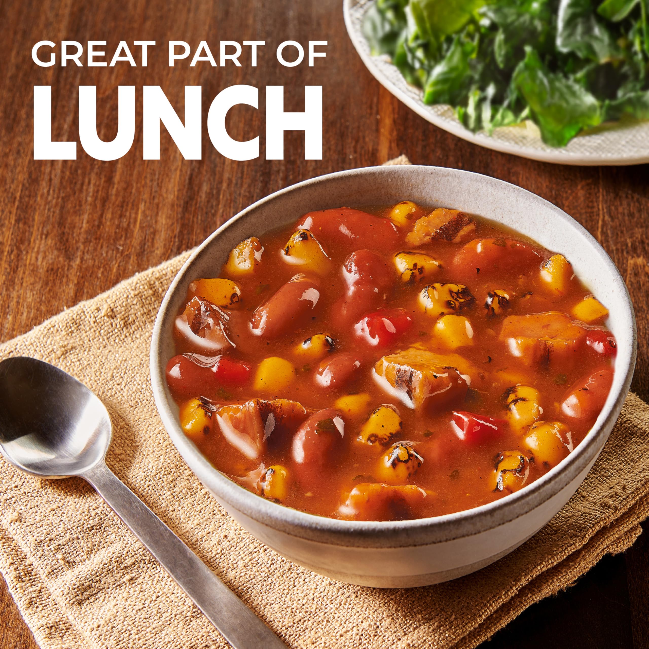 Progresso Pitmaster Steakhouse Style Steak and Bean, Gluten Free, Canned Soup, 18.5 oz