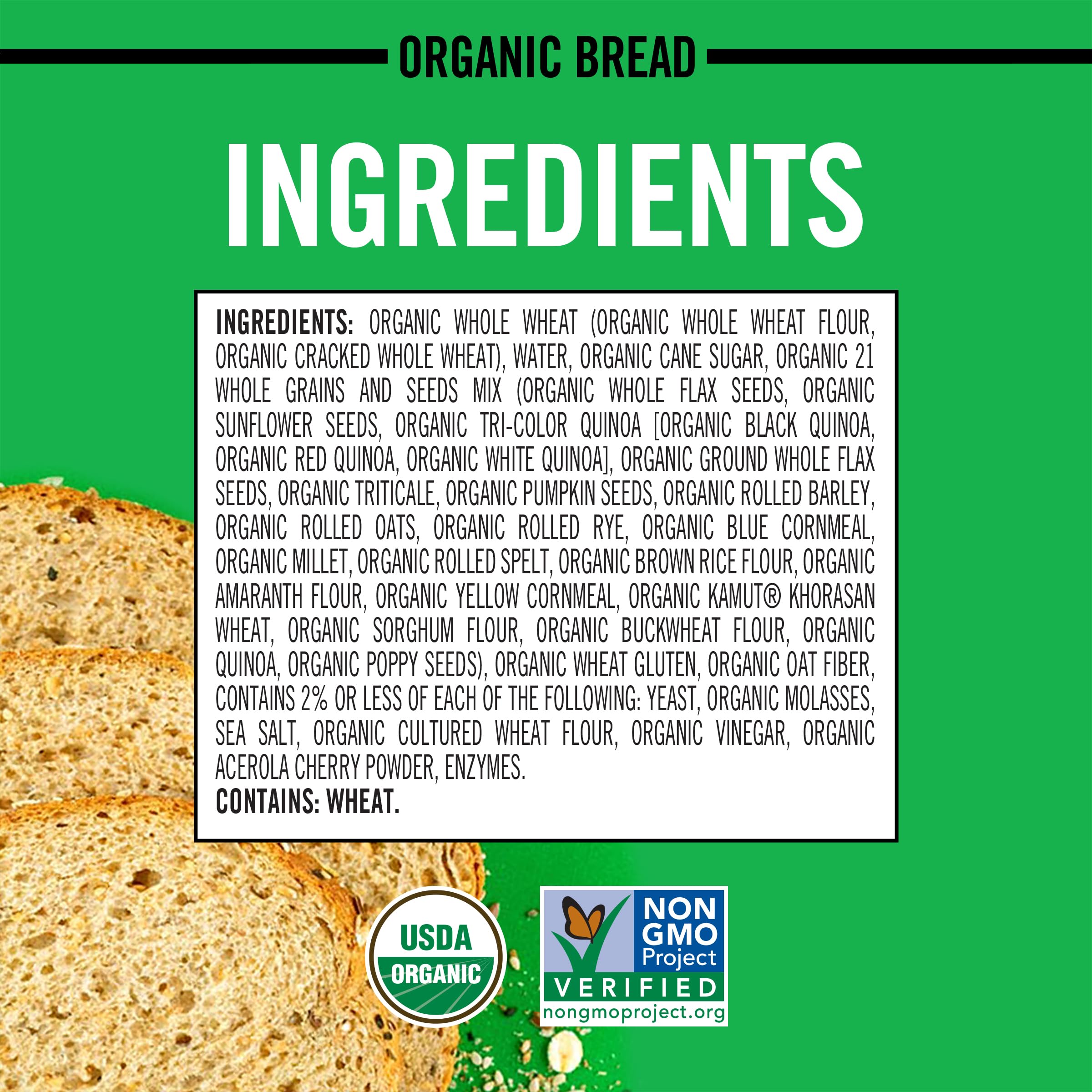 Dave's Killer Bread 21 Whole Grains and Seeds, Whole Grain Organic Bread, 27 oz Loaf